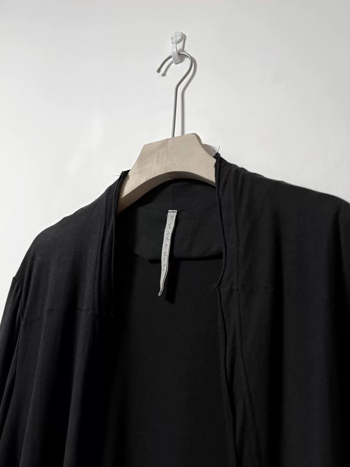 First Aid To The Injured Black Asymmetrical Edge Hoodie Cardigan Size US L / EU 52-54 / 3 - 3 Thumbnail
