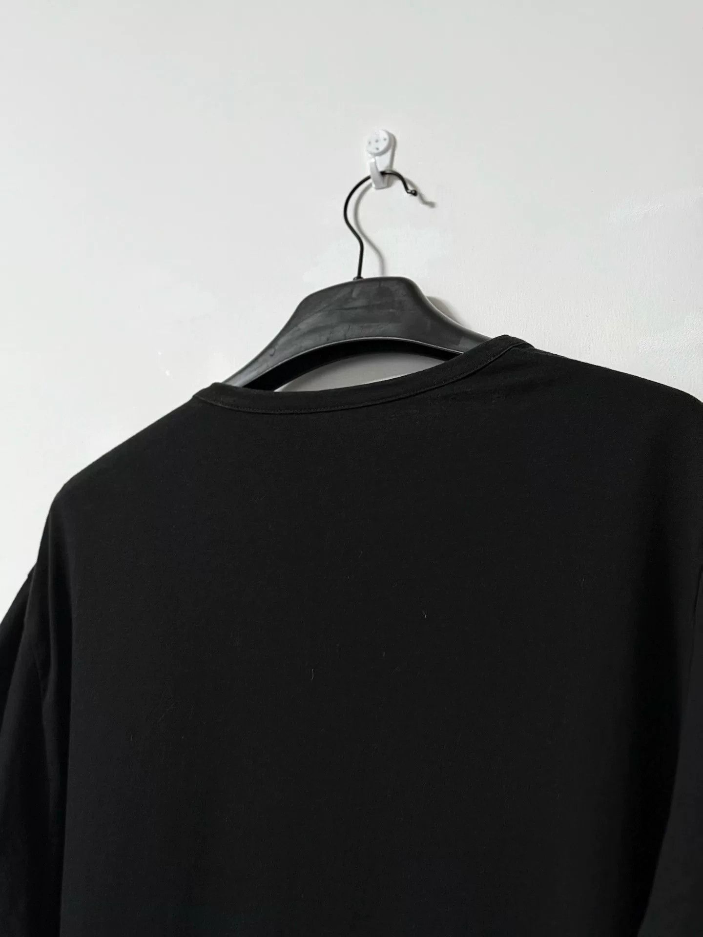 Yohji Yamamoto Asymmetrical Black T-Shirt by Yohji Yamamoto Size US L / EU 52-54 / 3 - 4 Thumbnail