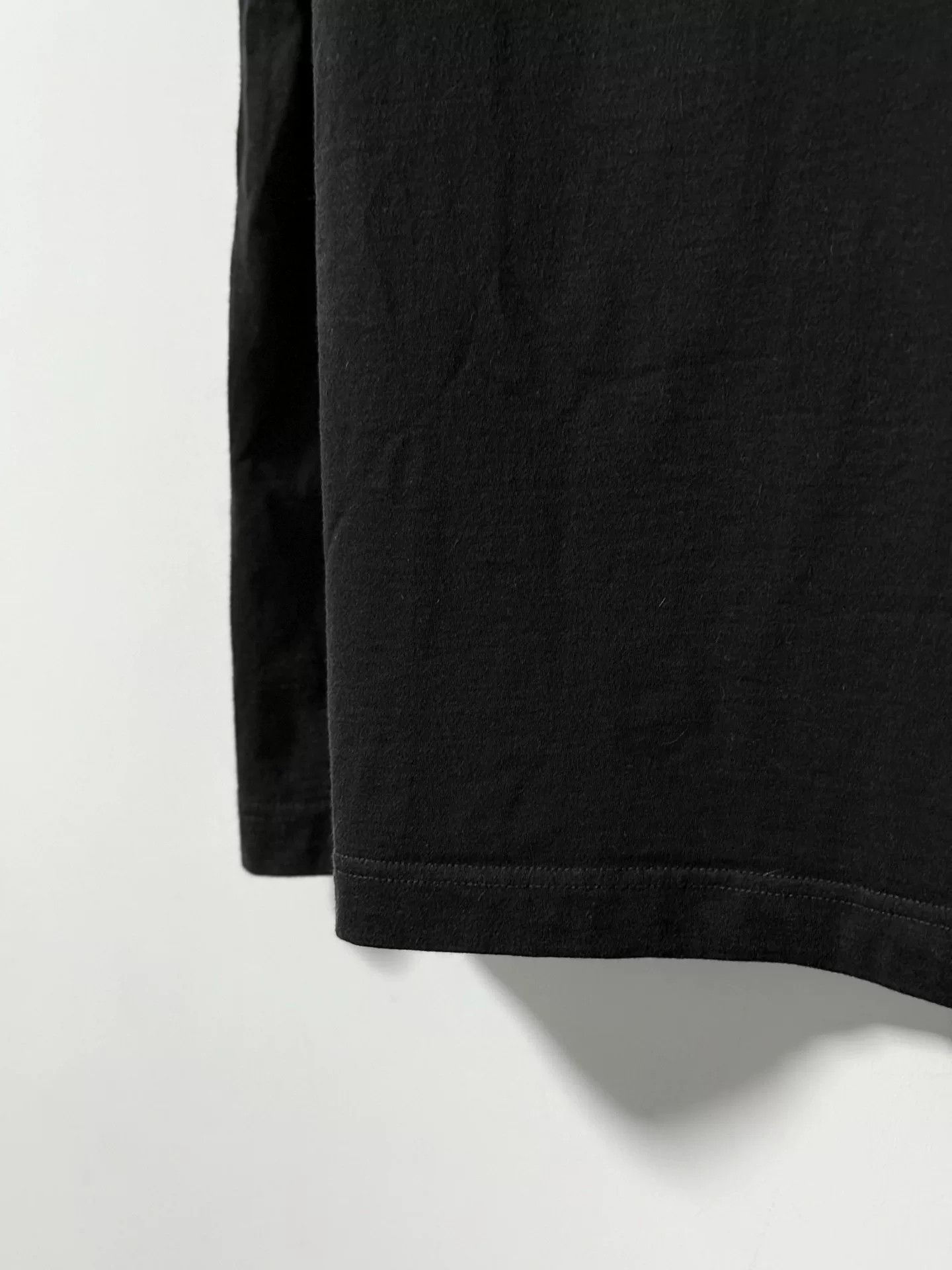 Yohji Yamamoto Asymmetrical Black T-Shirt by Yohji Yamamoto Size US L / EU 52-54 / 3 - 6 Thumbnail