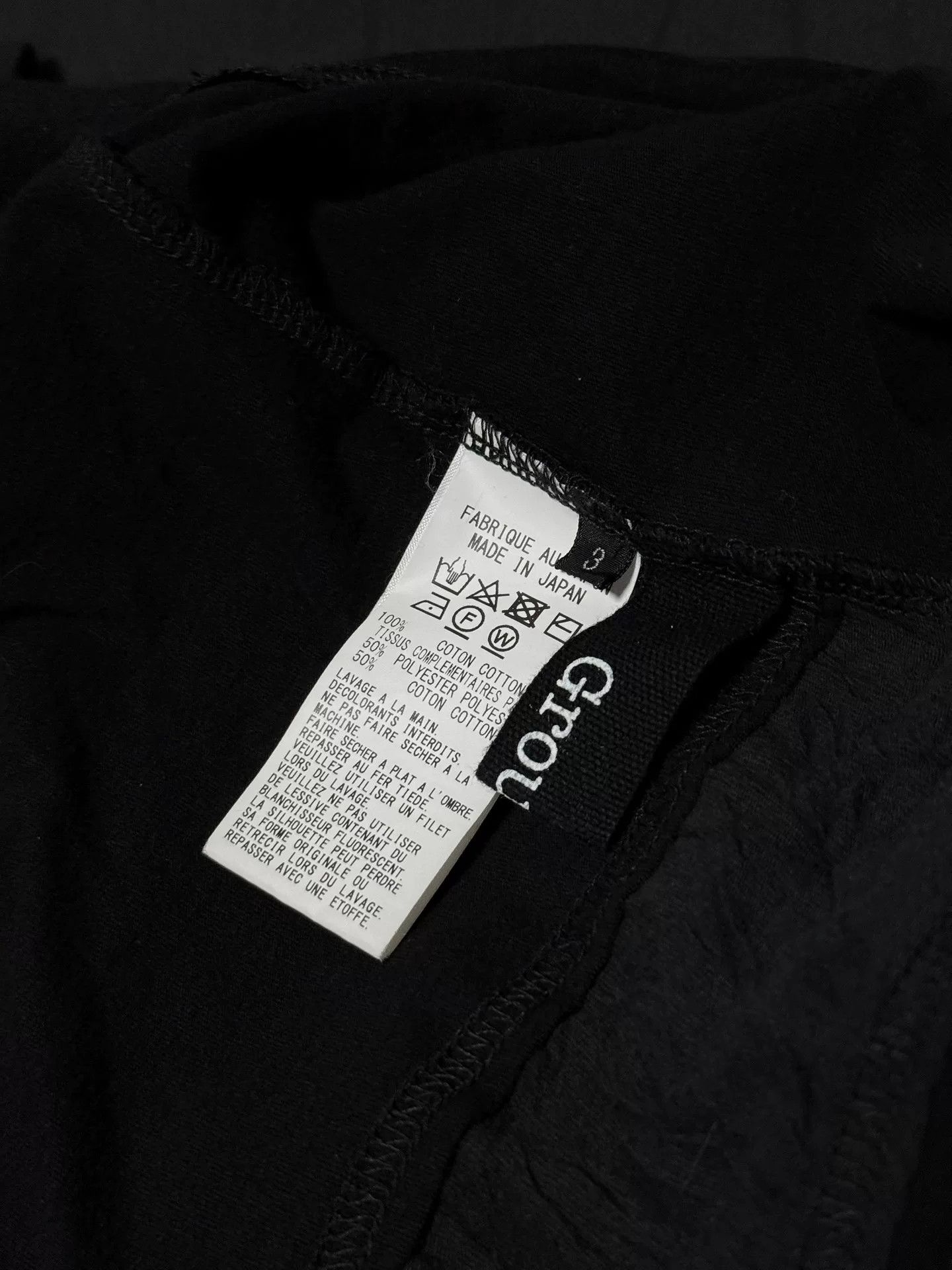 Yohji Yamamoto Asymmetrical Black T-Shirt by Yohji Yamamoto Size US L / EU 52-54 / 3 - 7 Thumbnail