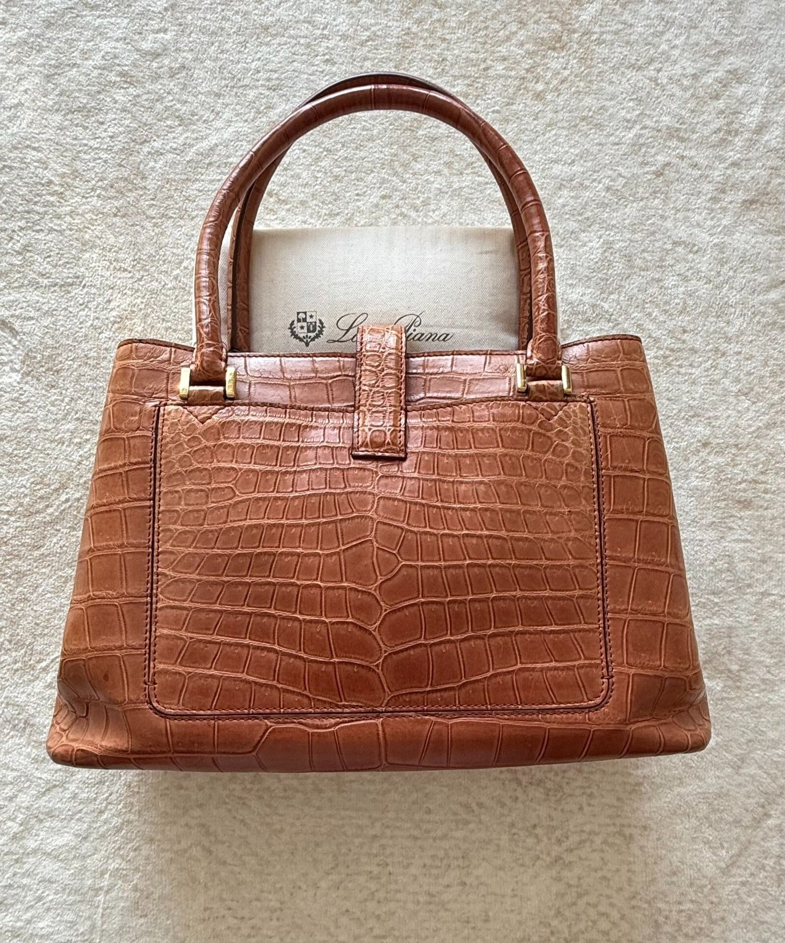 Loro Piana Loro Piana Bellevue Crocodile Handbag Size ONE SIZE - 2 Thumbnail