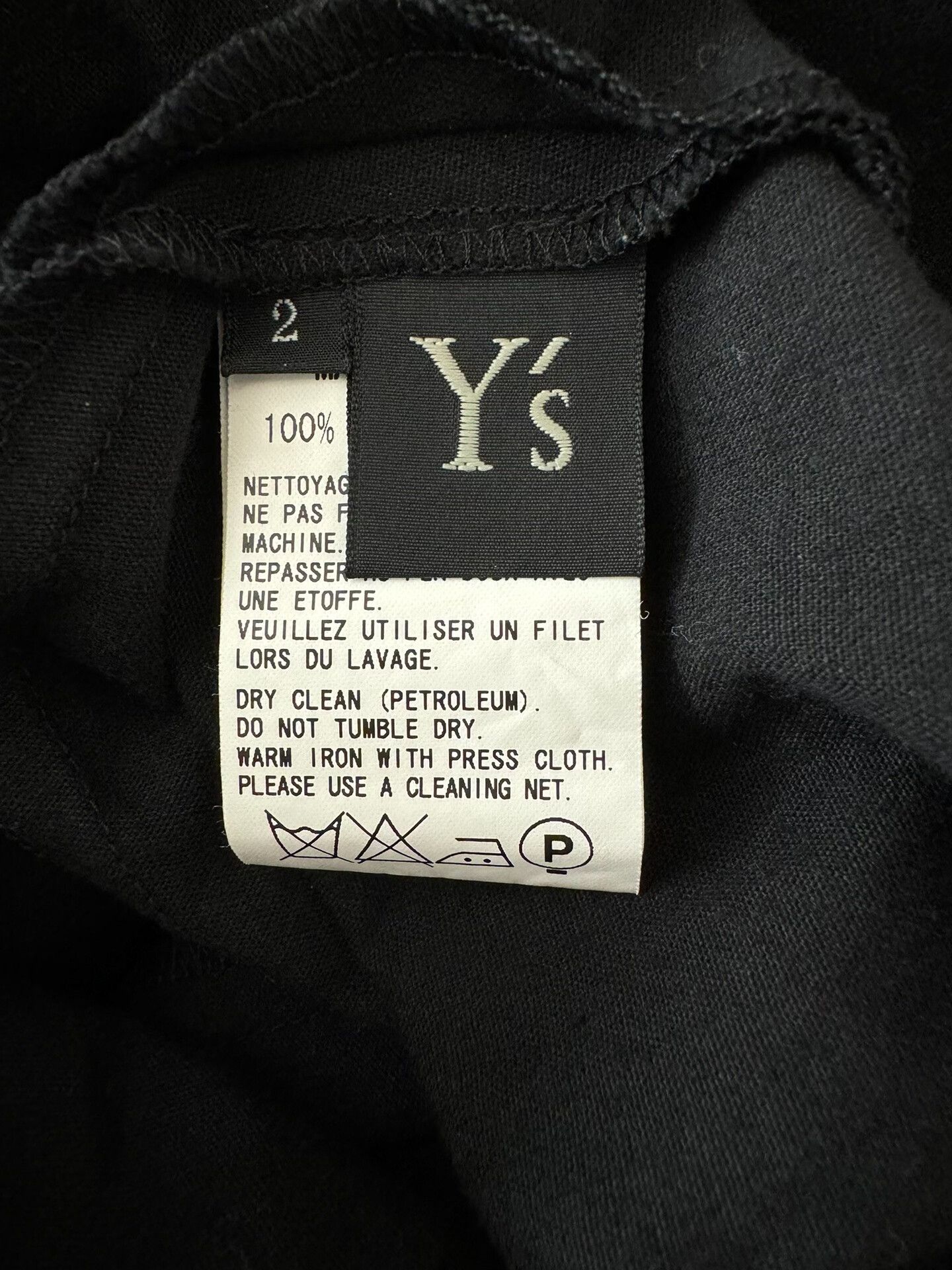 Y's Yohji Yamamoto Pleated Black Midi Skirt Size 26" / US 2 / IT 38 - 7 Thumbnail