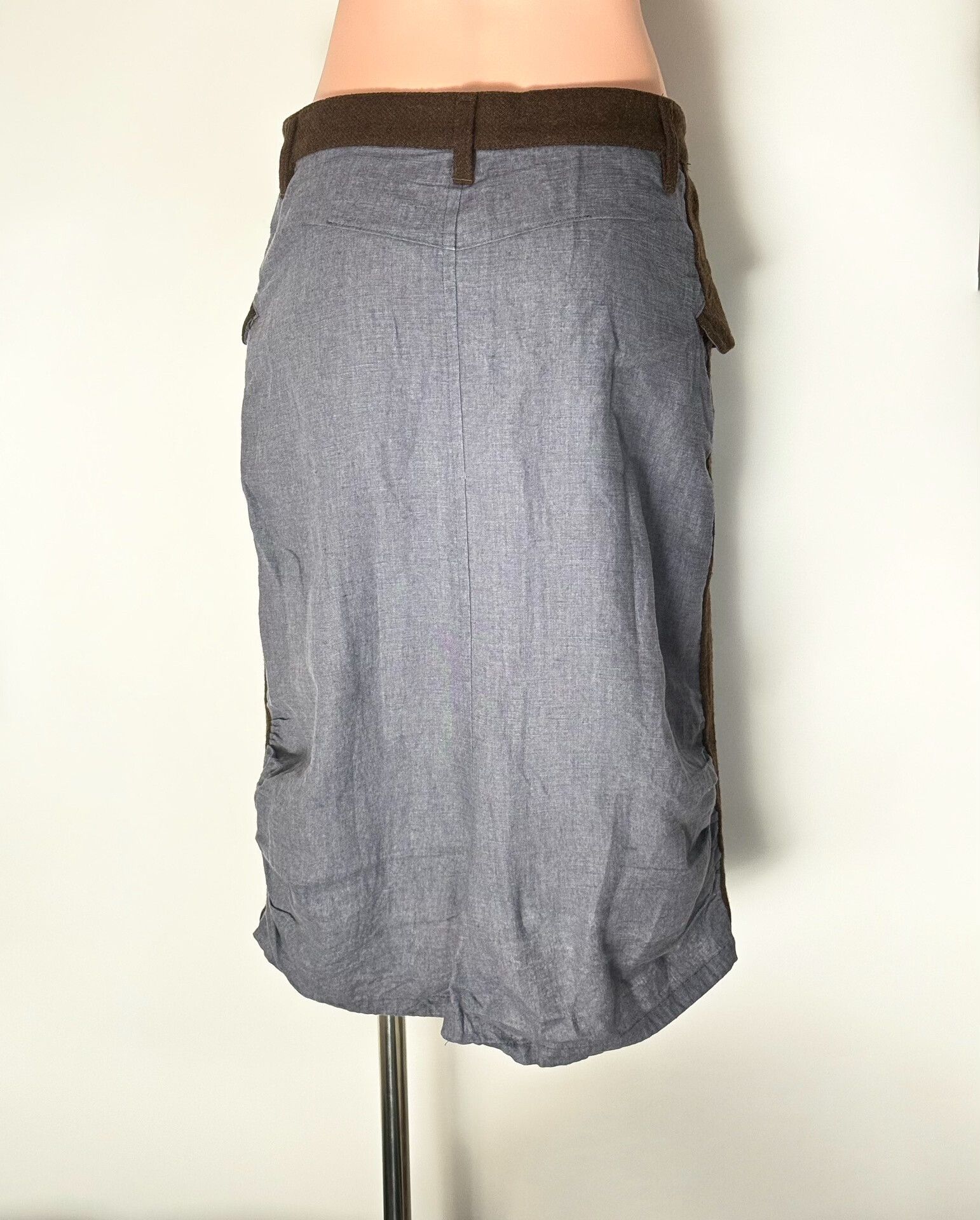 Y's Yohji Yamamoto Patchwork Skirt Size 29" - 4 Thumbnail