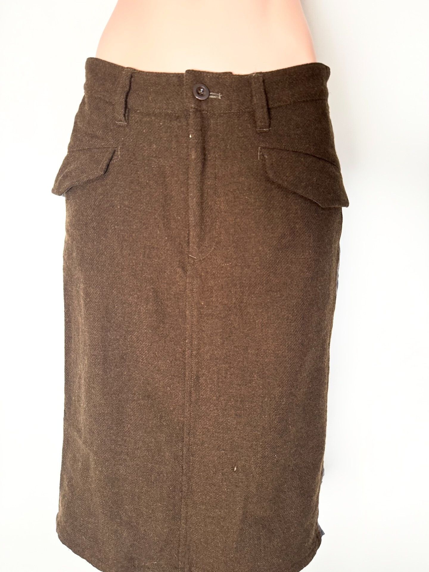 Y's Yohji Yamamoto Patchwork Skirt Size 29" - 2 Thumbnail