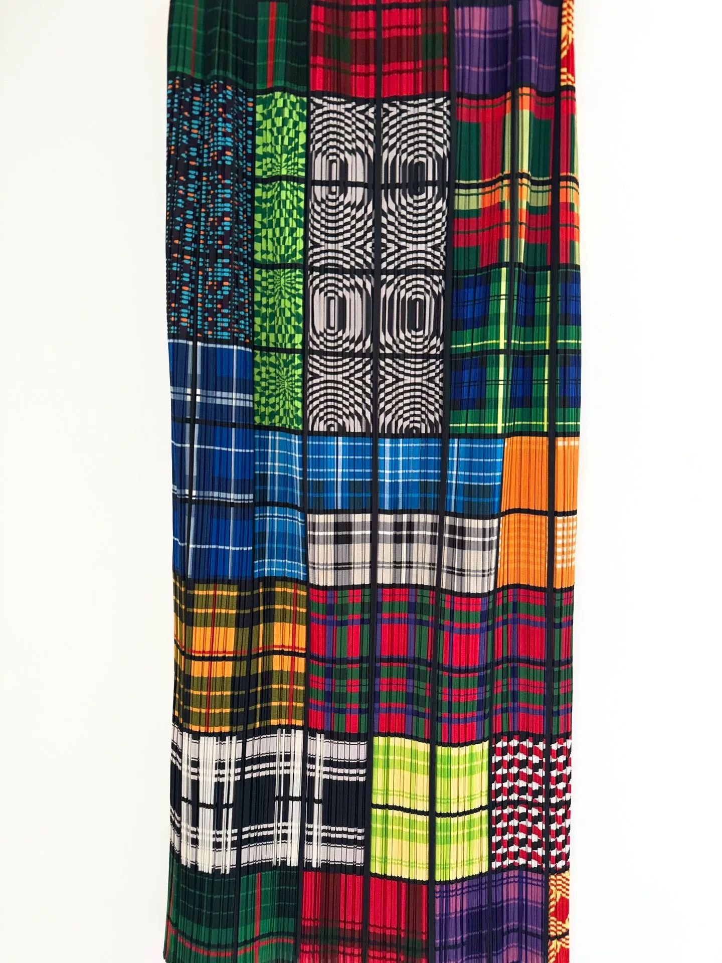 Pleats Please Issey Miyake Issey Miyake Mosaic Pleated Skirt Size 23" - 2 Thumbnail