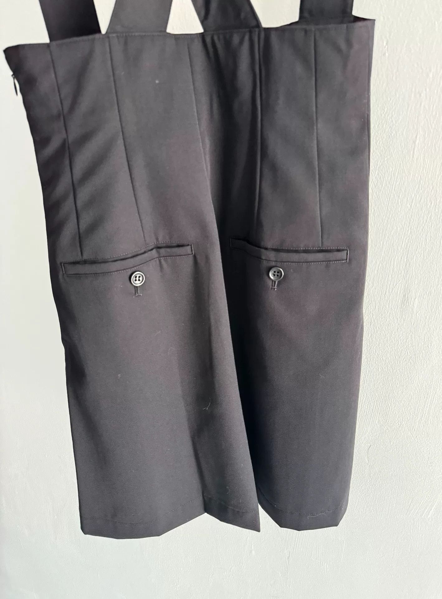 Junya Watanabe Junya Watanabe Black Wool Suspender Skirt Size 25" / US 0 / IT 36 - 3 Thumbnail