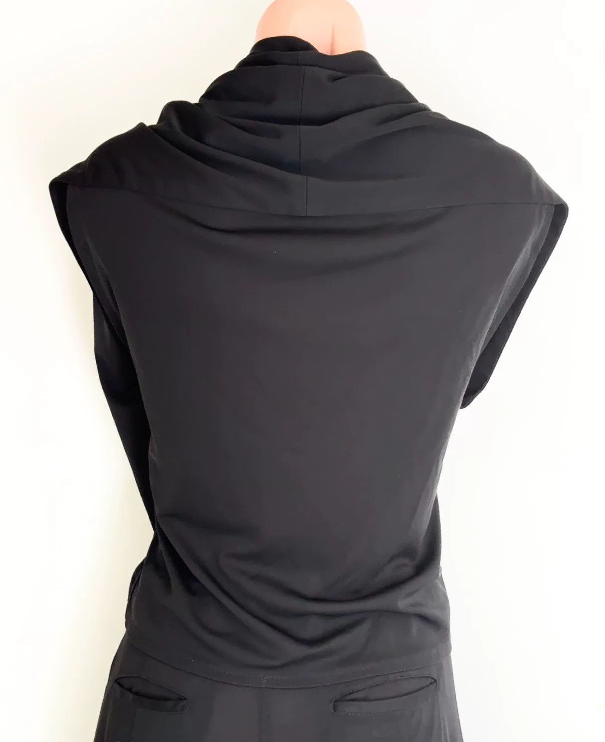 Yohji Yamamoto Yohji Yamamoto Draped Black Top Size M / US 6-8 / IT 42-44 - 5 Thumbnail