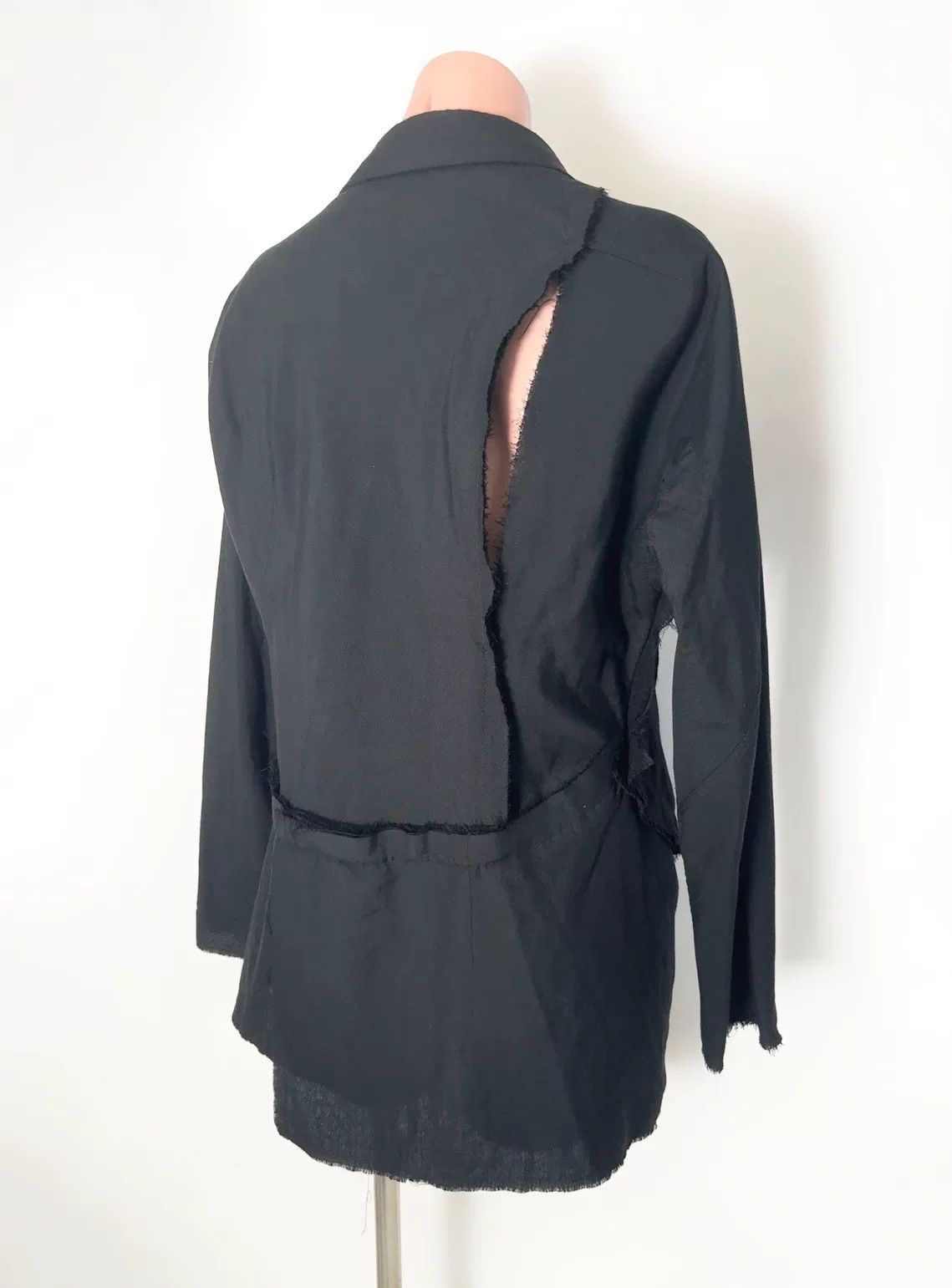 Yohji Yamamoto Yohji Yamamoto Distressed Opening Coat Size US L / EU 52-54 / 3 - 3 Thumbnail