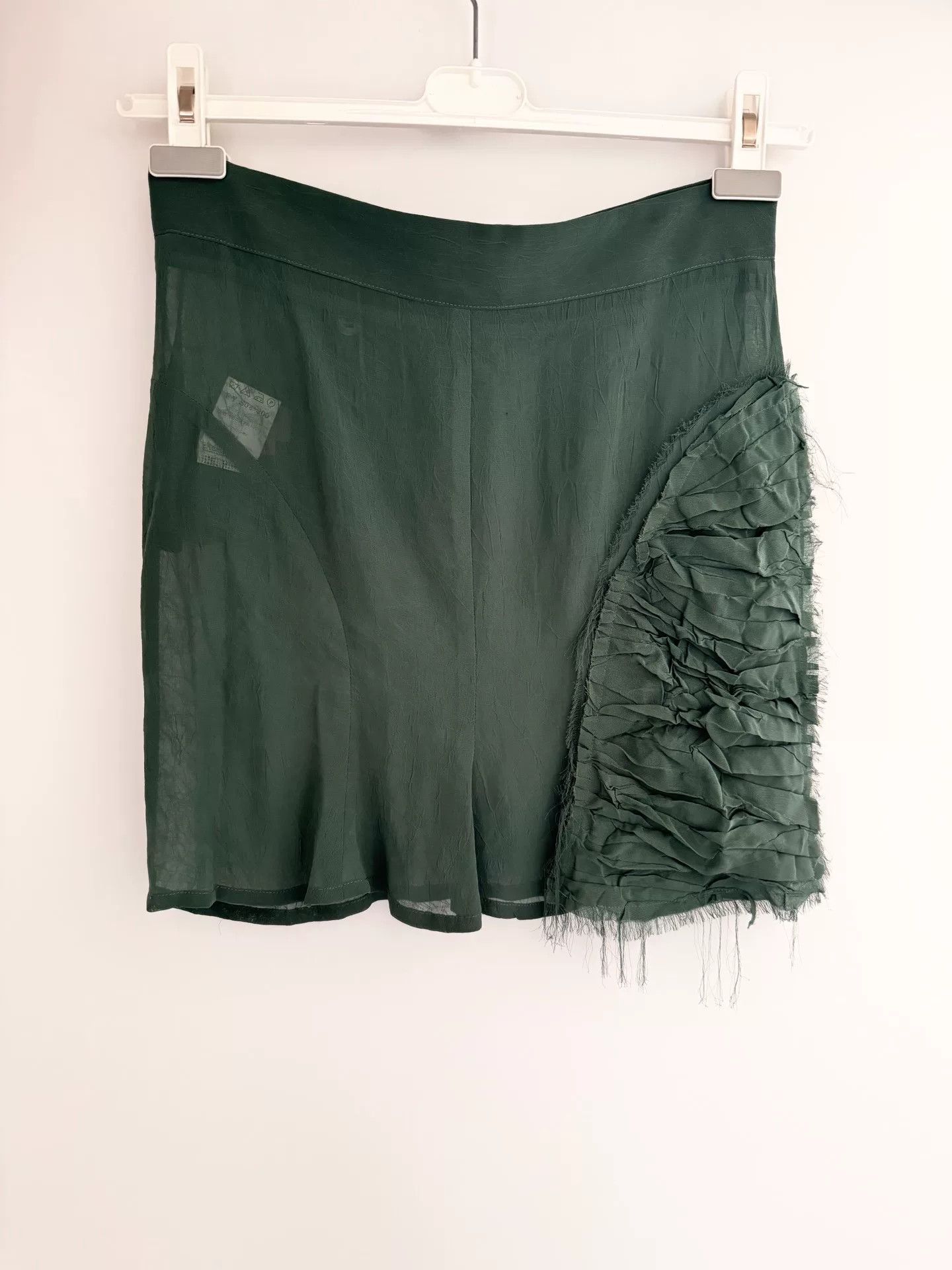 Yohji Yamamoto Yohji Yamamoto Ruffled Green Skirt Size 24" / US 00 / IT 34 - 4 Thumbnail