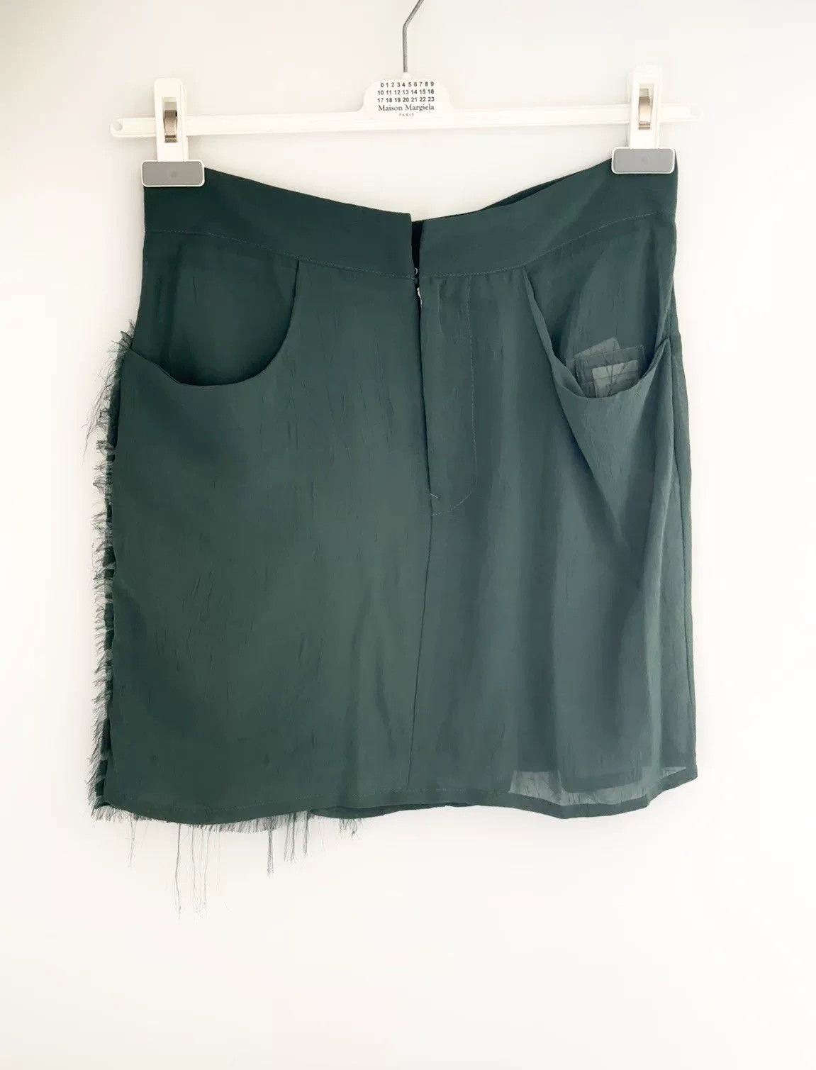 Yohji Yamamoto Yohji Yamamoto Ruffled Green Skirt Size 24" / US 00 / IT 34 - 2 Thumbnail
