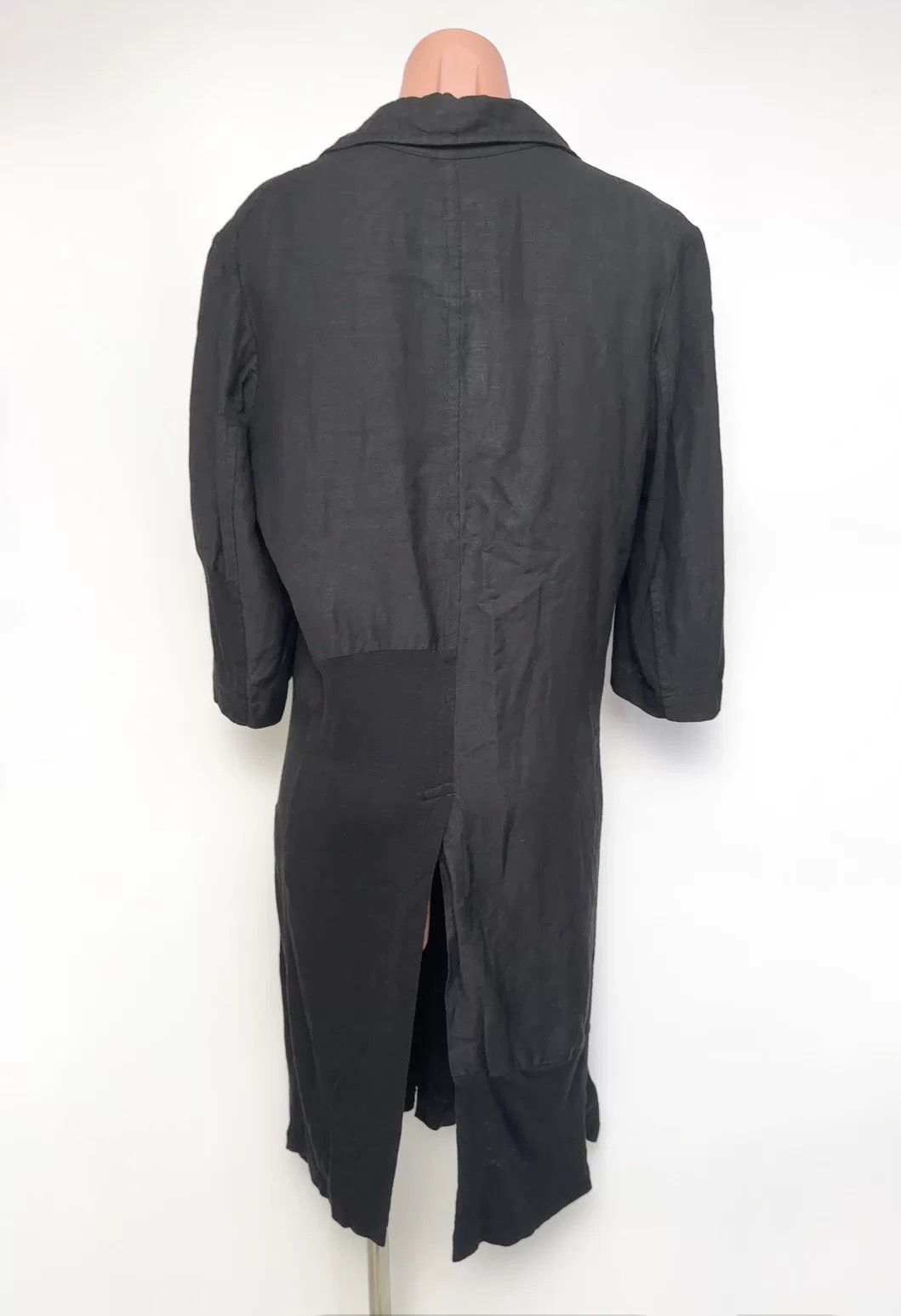 Y's Y's Mixed Material Long Cardigan Dress Size M / US 6-8 / IT 42-44 - 4 Thumbnail