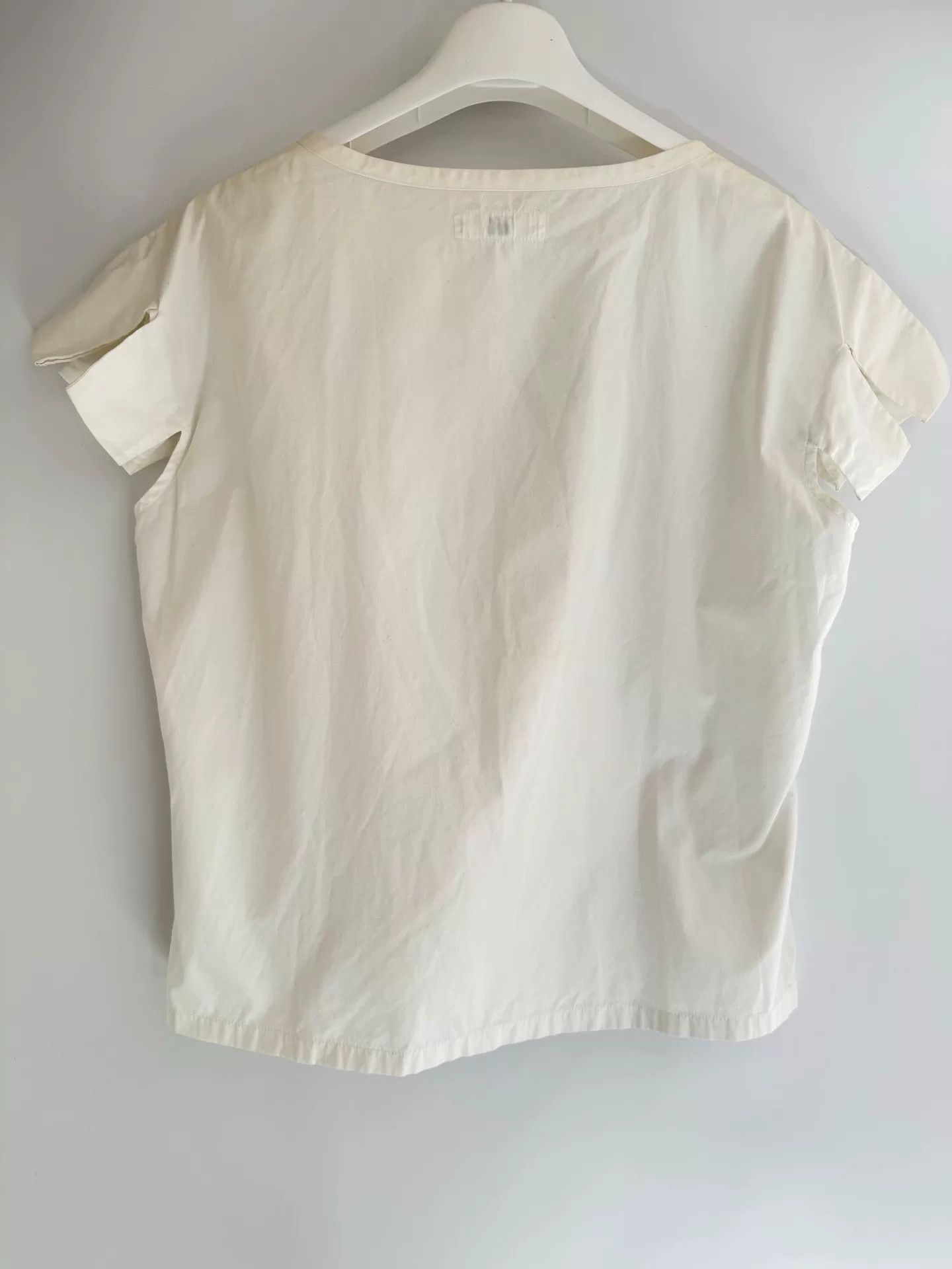 Y's Yohji Yamamoto Short Sleeve Blouse Size M / US 6-8 / IT 42-44 - 5 Thumbnail