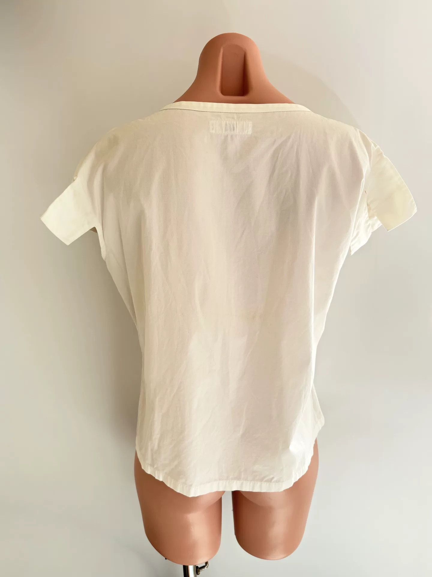 Y's Yohji Yamamoto Short Sleeve Blouse Size M / US 6-8 / IT 42-44 - 3 Thumbnail