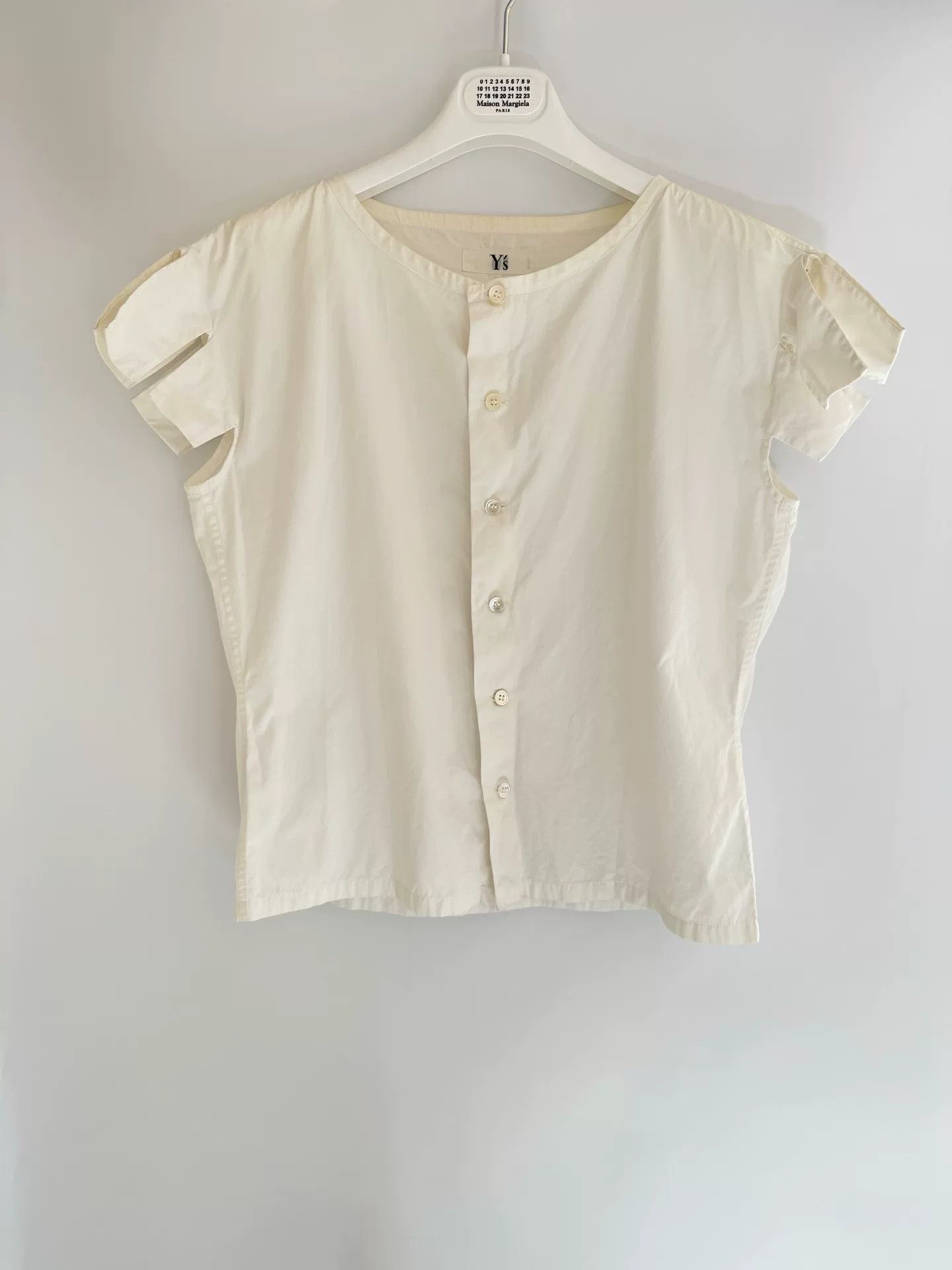Y's Yohji Yamamoto Short Sleeve Blouse Size M / US 6-8 / IT 42-44 - 4 Thumbnail