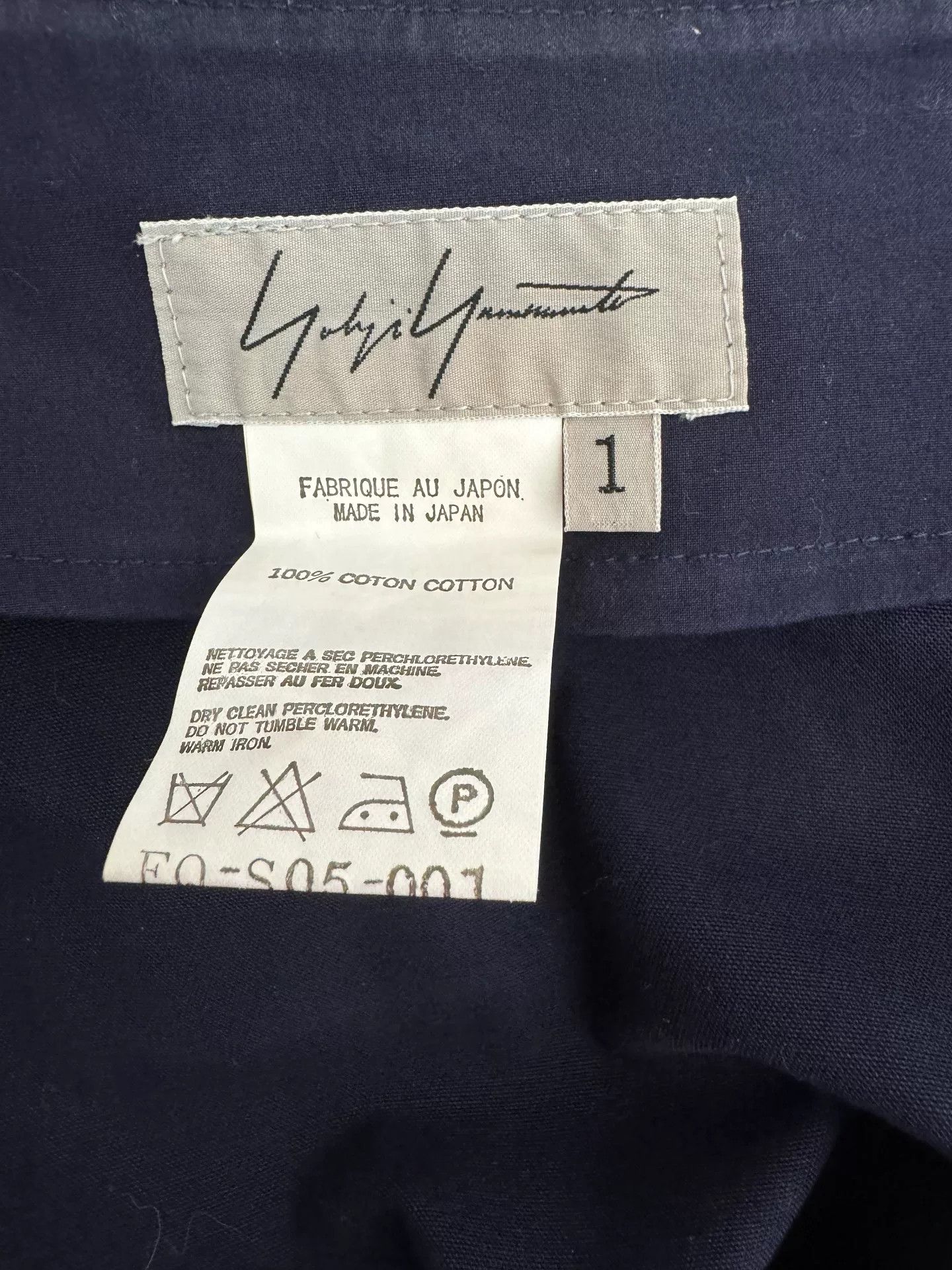 Yohji Yamamoto Deep Blue Asymmetrical Midi Skirt Size 25" / US 0 / IT 36 - 6 Thumbnail