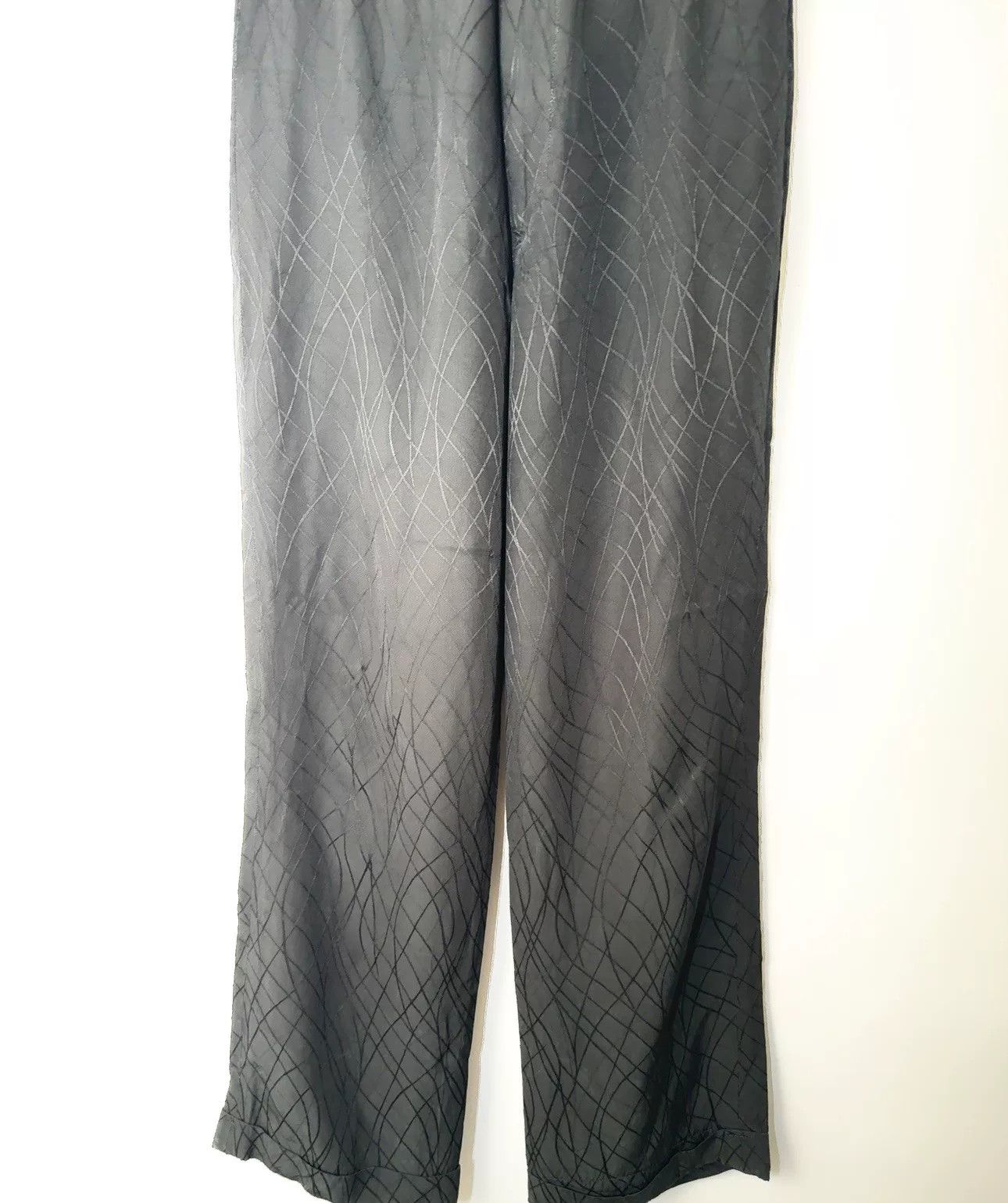 Yohji Yamamoto Black Yohji Yamamoto Striped Pants Size US 26 / EU 42 - 2 Thumbnail