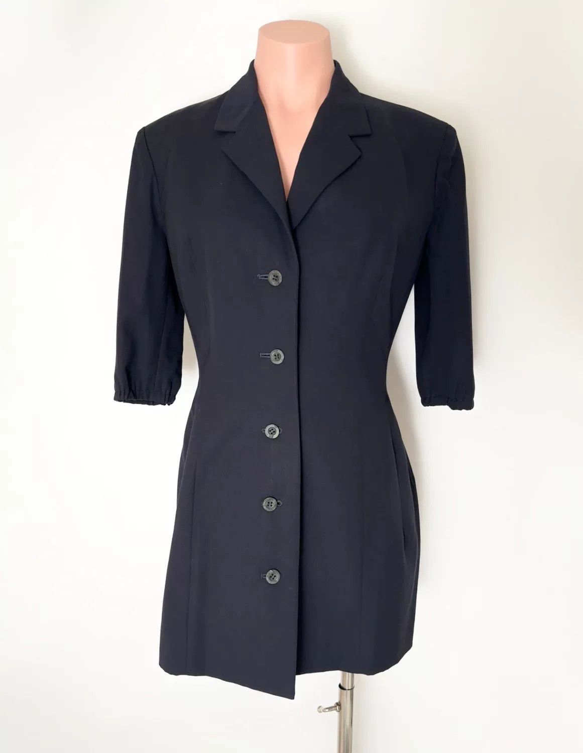 Yohji Yamamoto Yohji Yamamoto Wool Short Sleeve Jacket Size S / US 4 / IT 40 - 2 Thumbnail