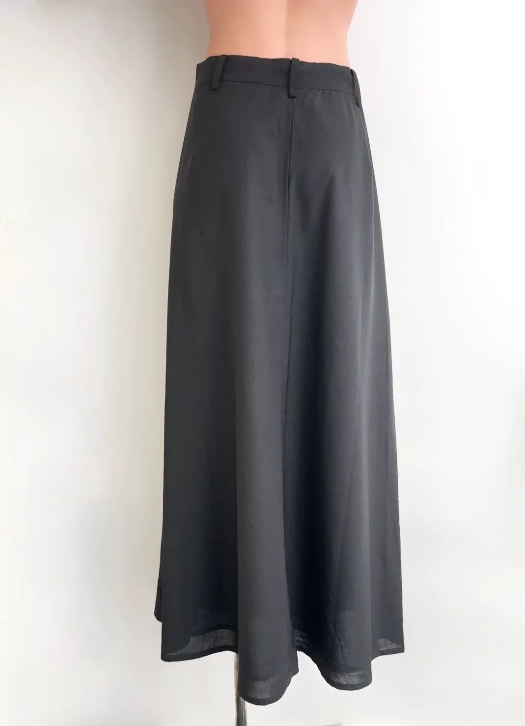 Y's Yohji Yamamoto Black Button Skirt Size 27" / US 4 / IT 40 - 4 Thumbnail