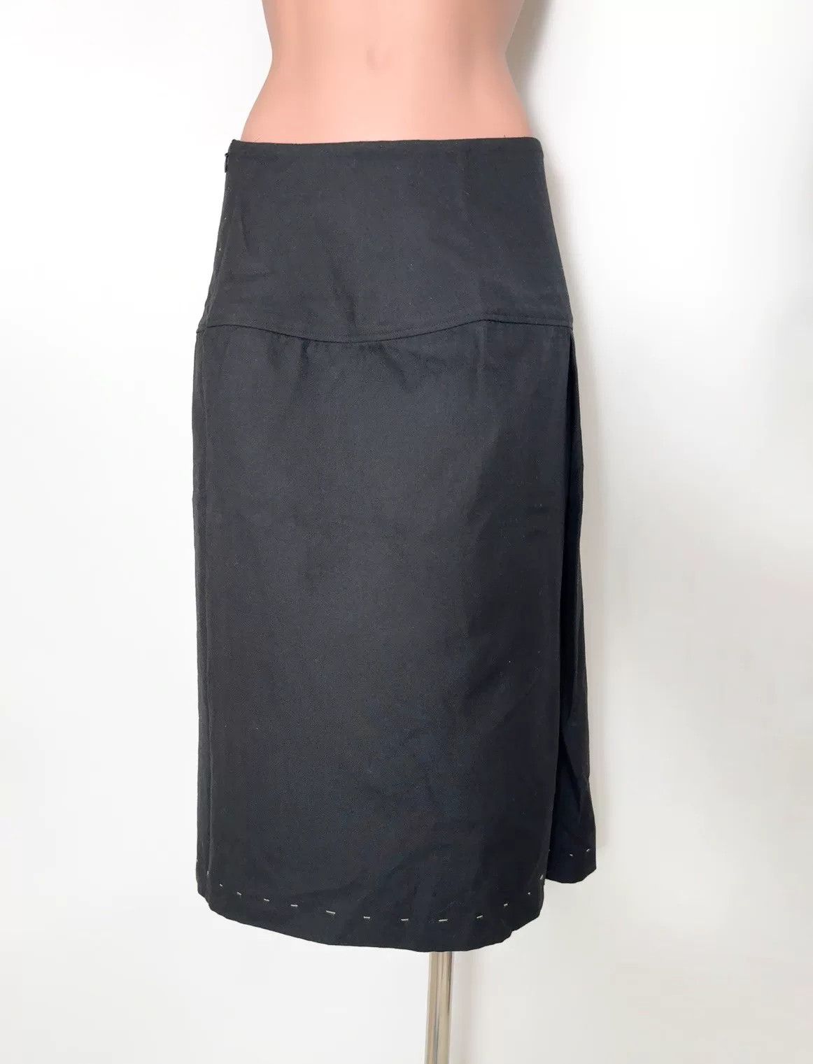 Yohji Yamamoto Yohji Yamamoto Black Sewing Skirt Size 24" / US 00 / IT 34 - 2 Thumbnail