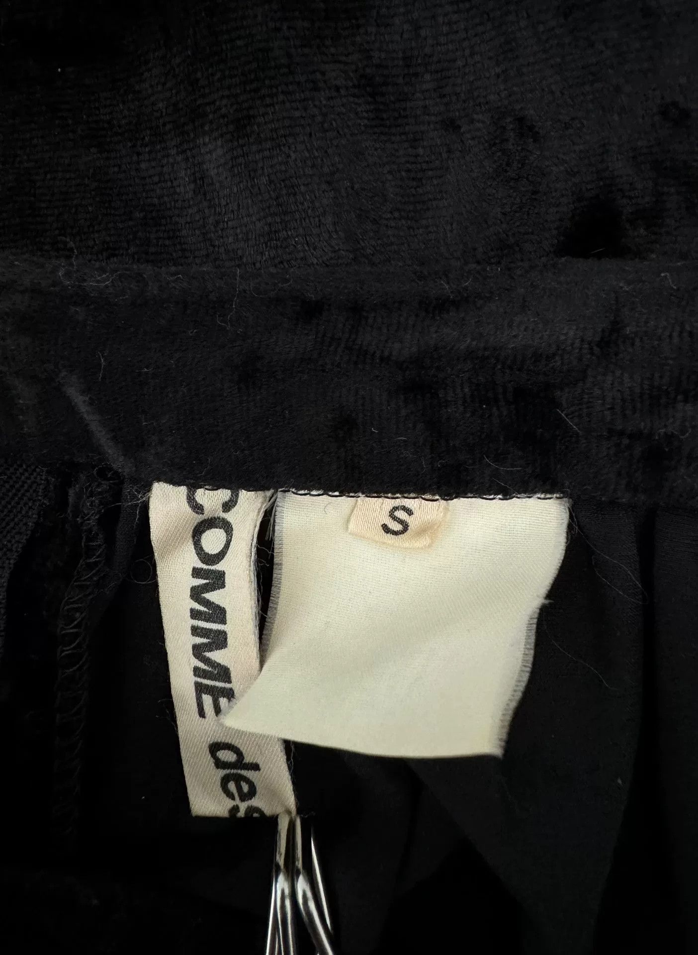Comme des Garcons Comme des Garçons Black Velvet Skirt Size 23" - 6 Thumbnail