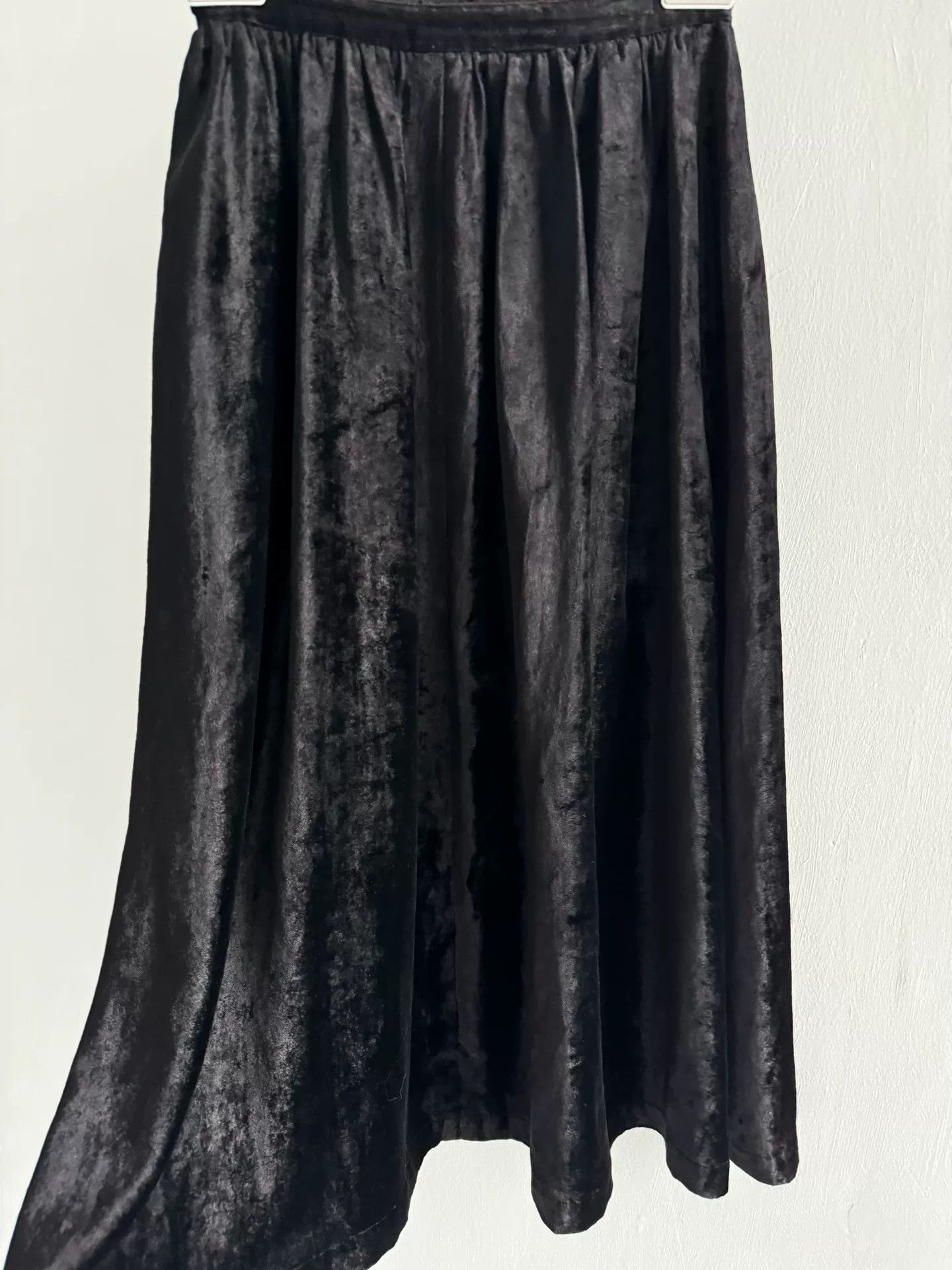 Comme des Garcons Comme des Garçons Black Velvet Skirt Size 23" - 4 Thumbnail