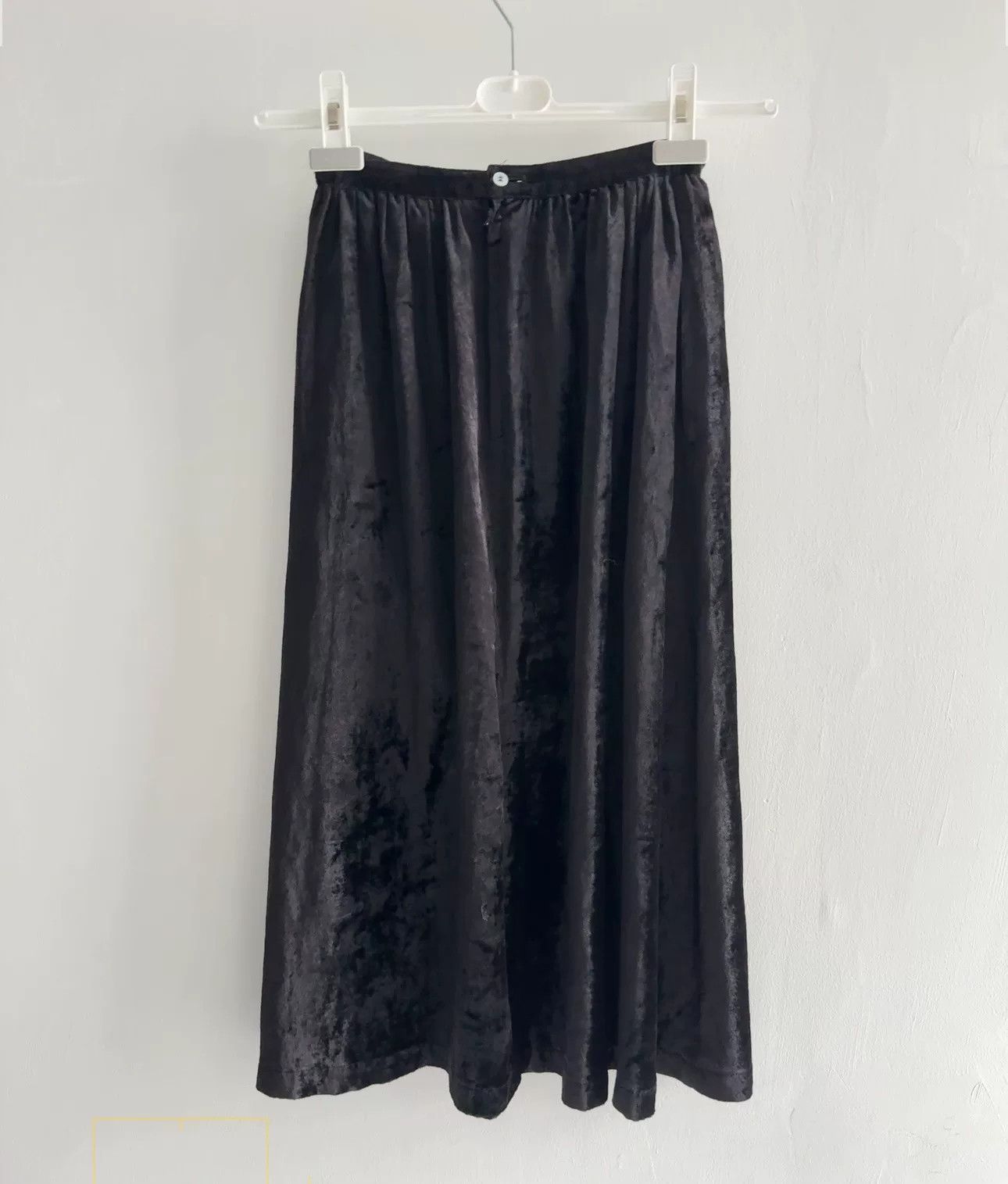 Comme des Garcons Comme des Garçons Black Velvet Skirt Size 23" - 2 Thumbnail