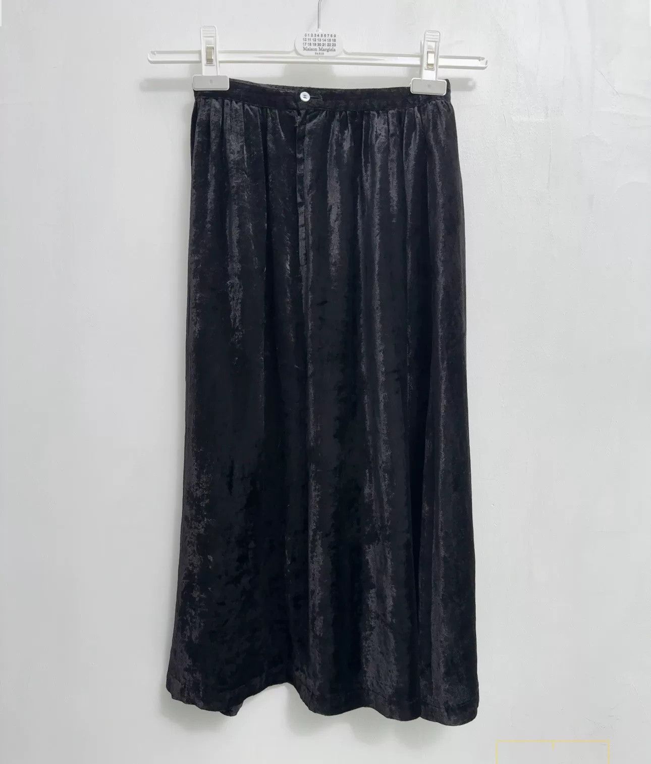 Comme des Garcons Comme des Garçons Black Velvet Skirt Size 23" - 3 Thumbnail