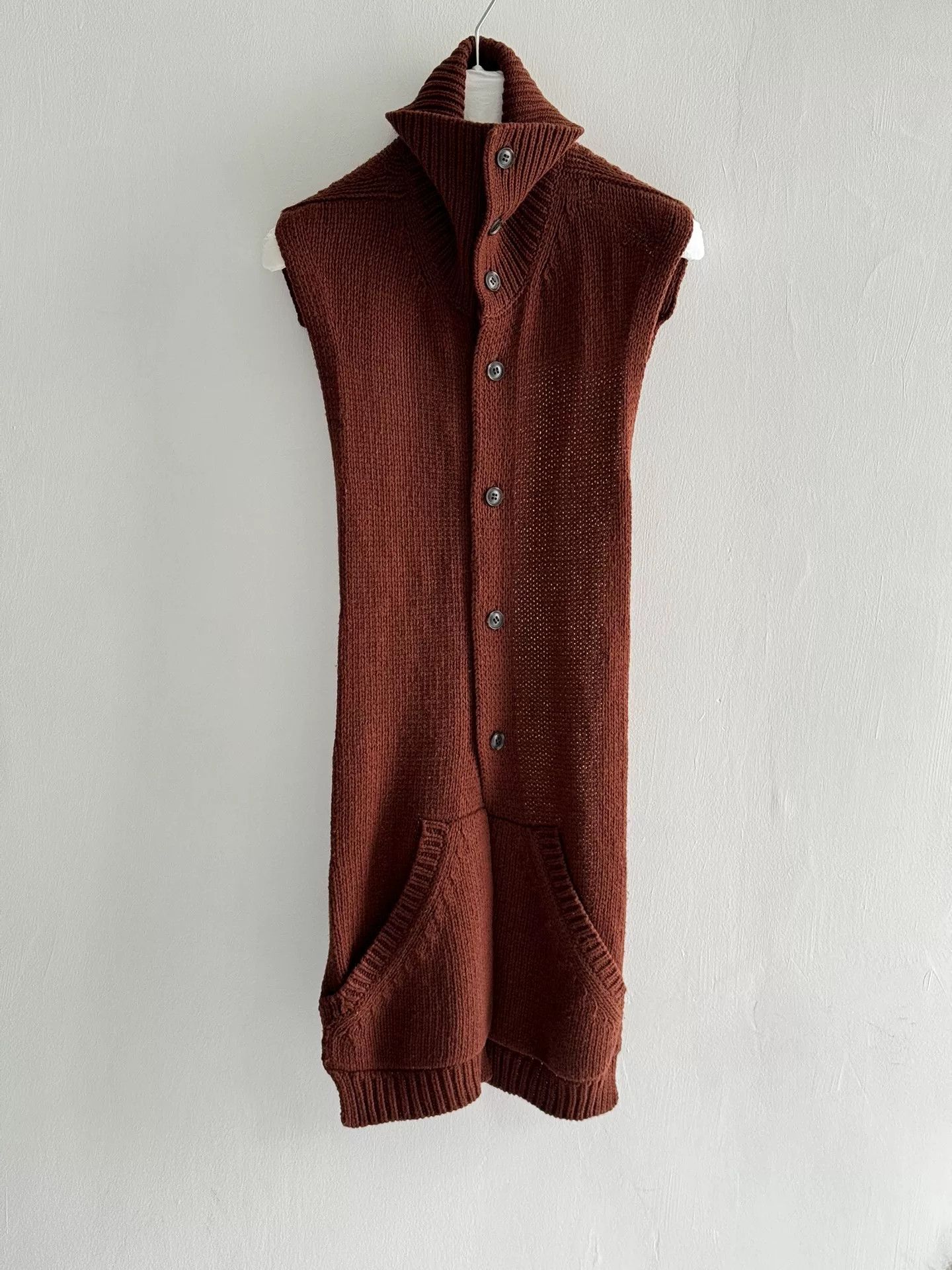 Yohji Yamamoto Yohji Yamamoto Sleeveless Knit Top Size M / US 6-8 / IT 42-44 - 4 Thumbnail
