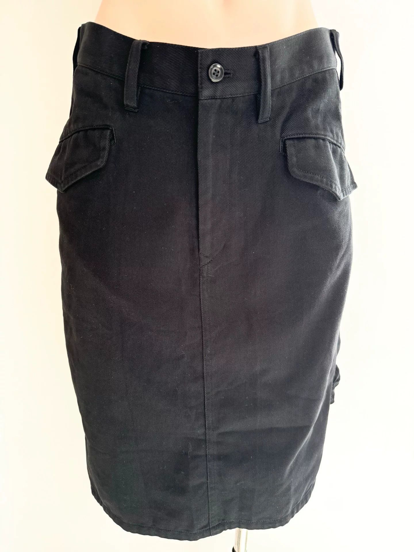 Y's Yohji Yamamoto Y's Mixed Material Skirt Size 24" / US 00 / IT 34 - 3 Thumbnail