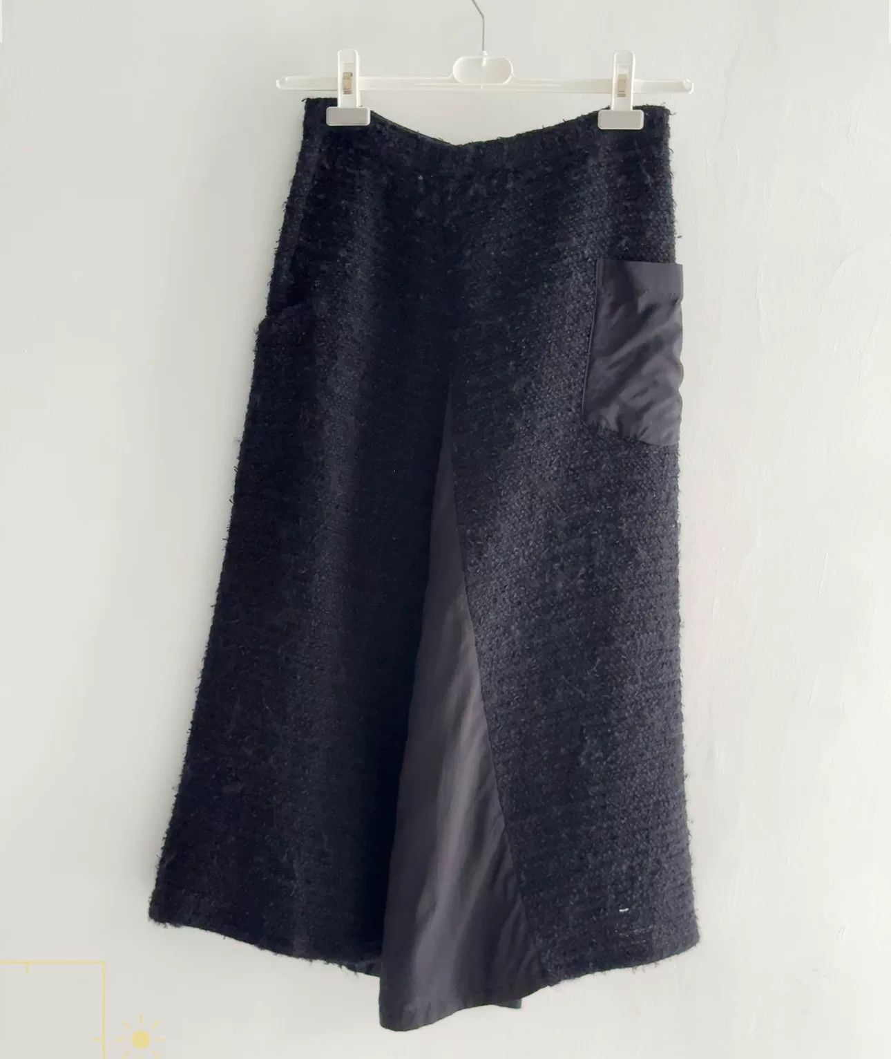 Yohji Yamamoto Yohji Yamamoto Patchwork Wool Midi Skirt Size 27" / US 4 / IT 40 - 7 Thumbnail