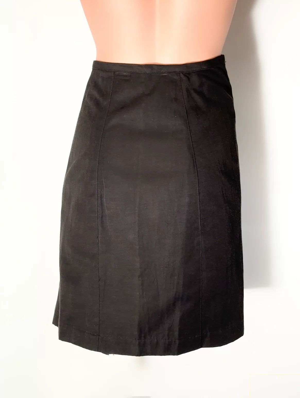 Comme des Garcons Comme des Garçons Black Zipper Skirt Size 23" - 4 Thumbnail