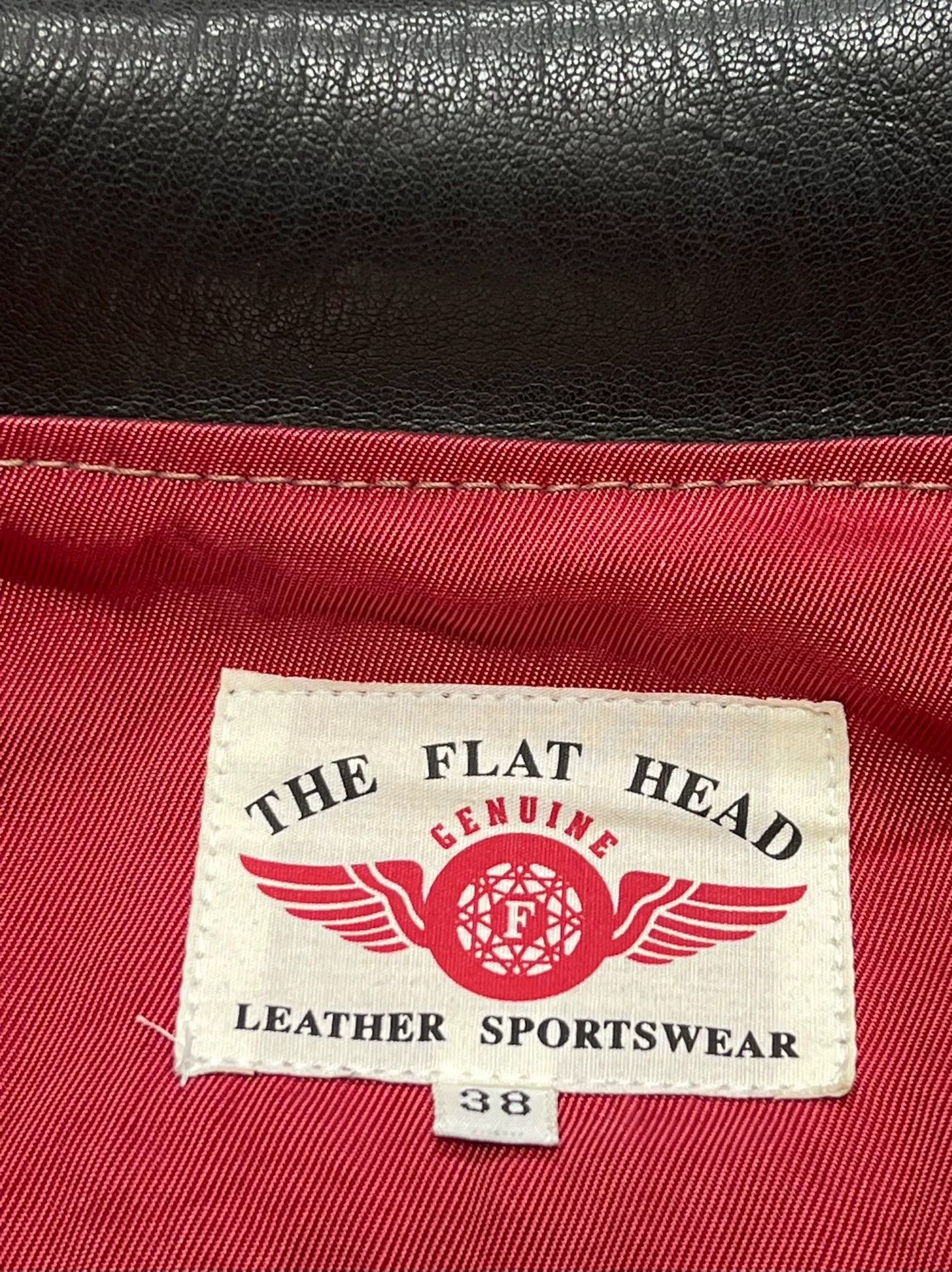 The Flat Head 1930s Leather Rider's Jacket Size US M / EU 48-50 / 2 - 6 Thumbnail