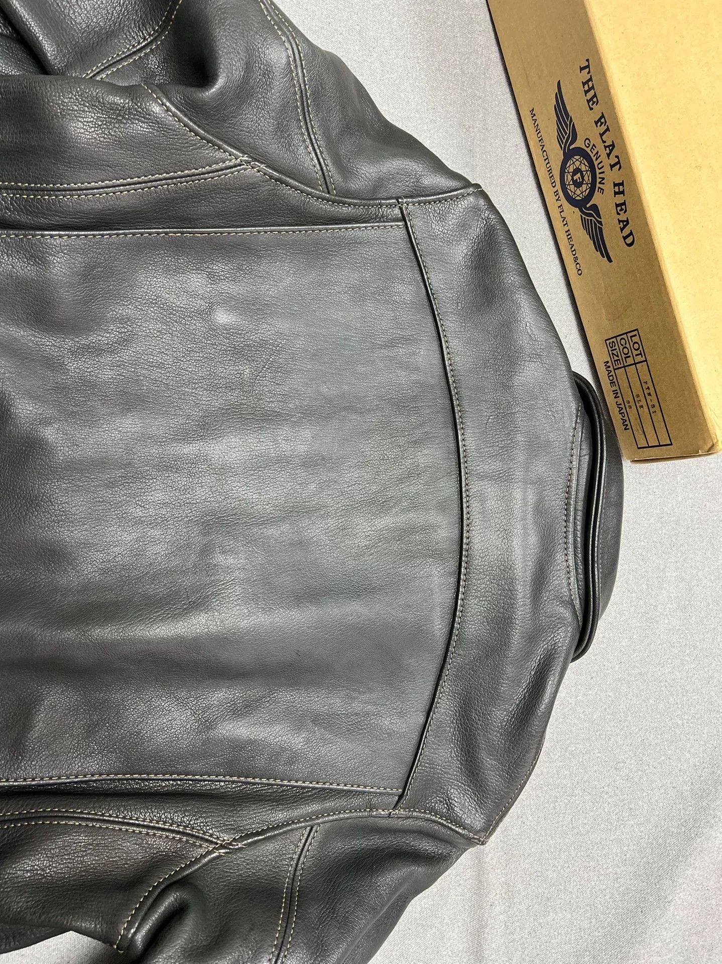 The Flat Head 1930s Leather Rider's Jacket Size US M / EU 48-50 / 2 - 8 Thumbnail