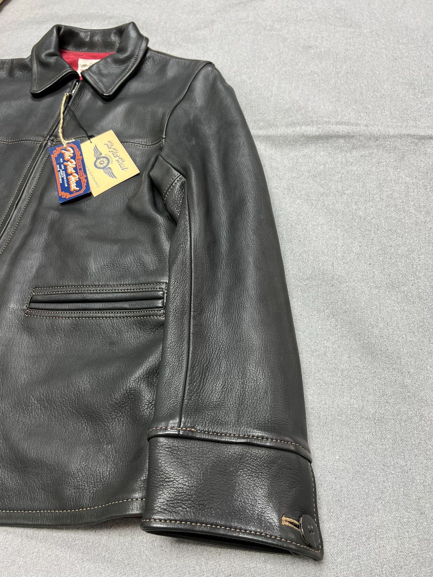 The Flat Head 1930s Leather Rider's Jacket Size US M / EU 48-50 / 2 - 5 Thumbnail