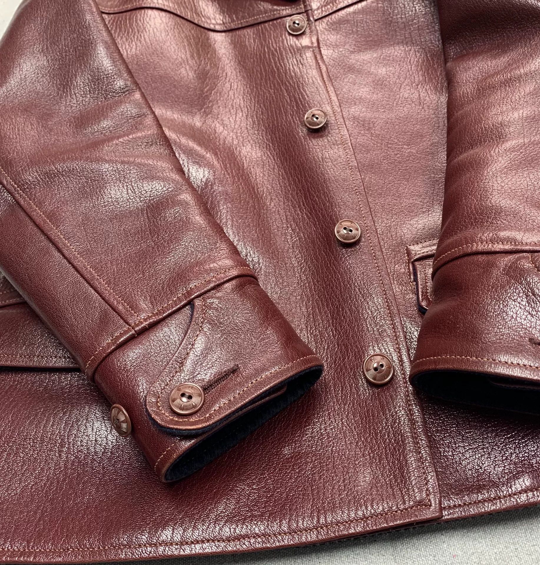 Freewheelers Freewheelers Leather Jacket with Wool Lining Size XS / US 0-2 / IT 36-38 - 4 Thumbnail
