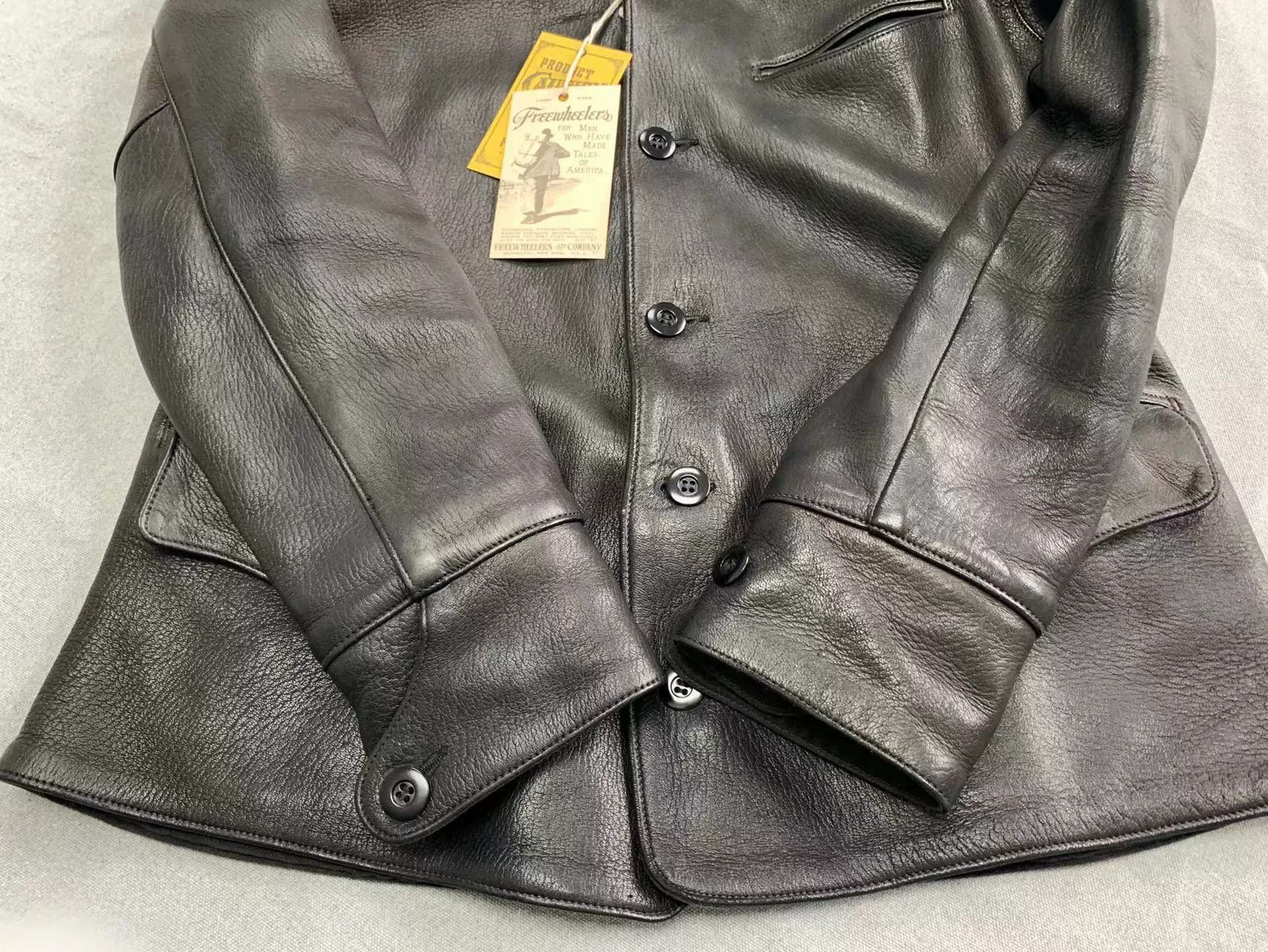 Freewheelers Black Deerskin Work Coat Size US M / EU 48-50 / 2 - 5 Thumbnail