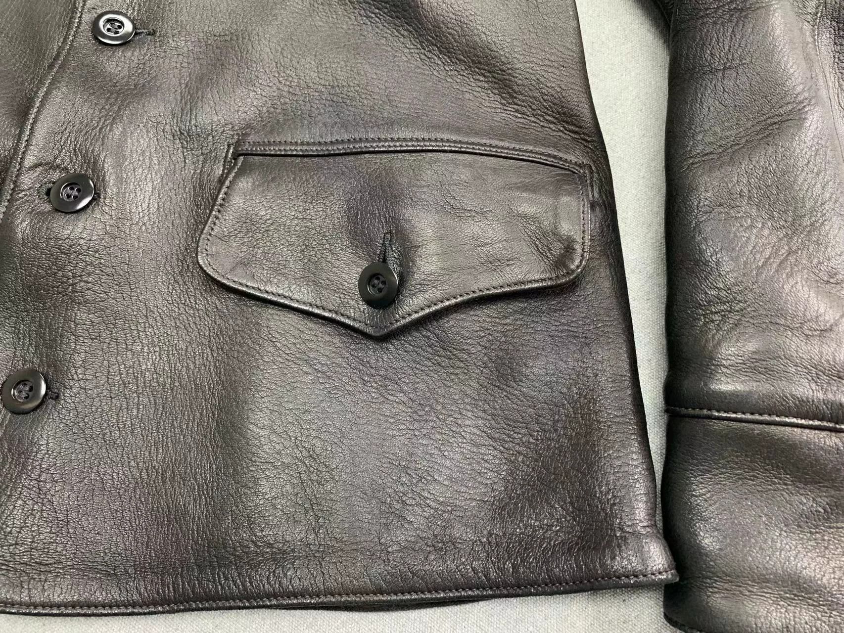 Freewheelers Black Deerskin Work Coat Size US M / EU 48-50 / 2 - 9 Thumbnail