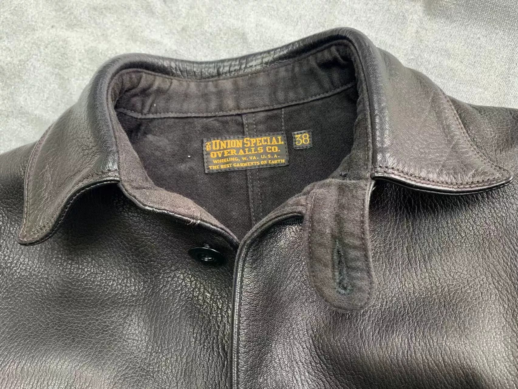 Freewheelers Black Deerskin Work Coat Size US M / EU 48-50 / 2 - 6 Thumbnail