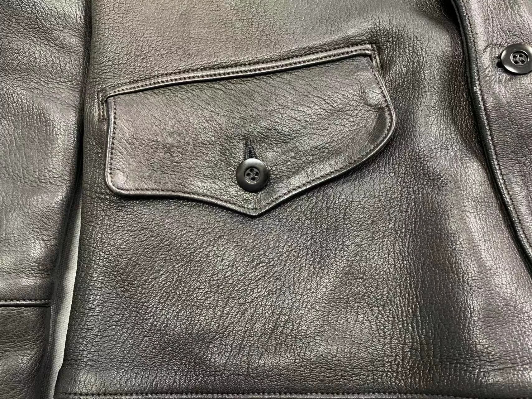 Freewheelers Black Deerskin Work Coat Size US M / EU 48-50 / 2 - 8 Thumbnail