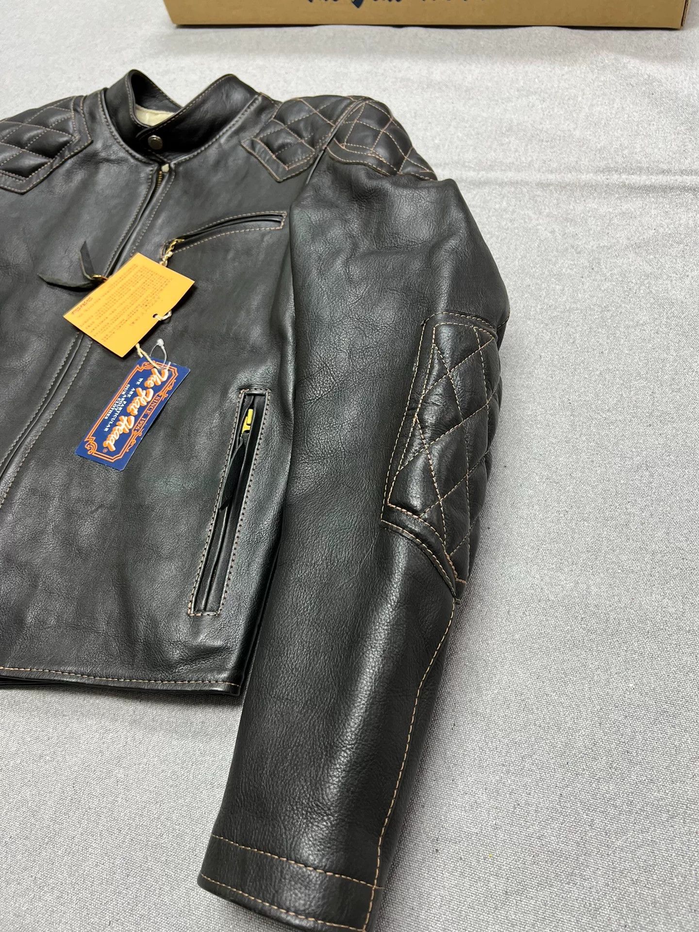 The Flat Head The Flat Head 1930s Leather Jacket Size US M / EU 48-50 / 2 - 2 Thumbnail