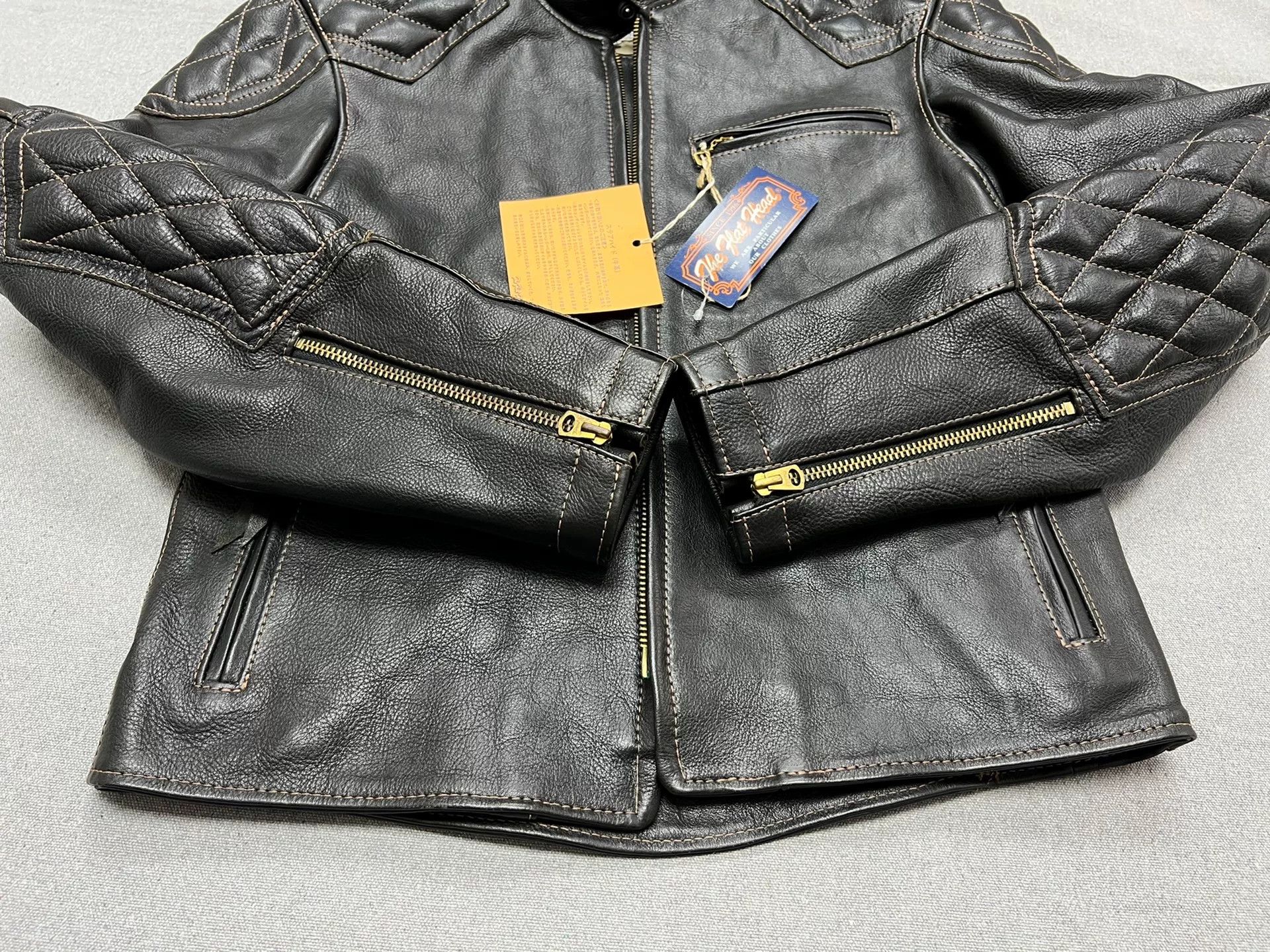 The Flat Head The Flat Head 1930s Leather Jacket Size US M / EU 48-50 / 2 - 4 Thumbnail