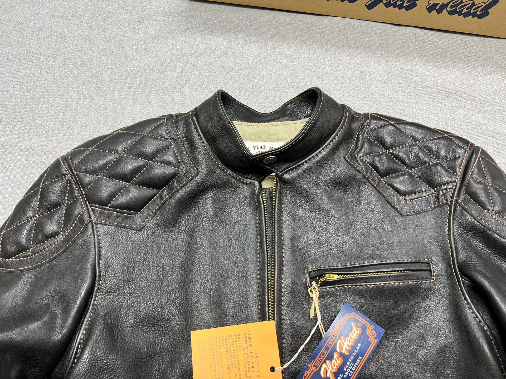 The Flat Head The Flat Head 1930s Leather Jacket Size US M / EU 48-50 / 2 - 5 Thumbnail