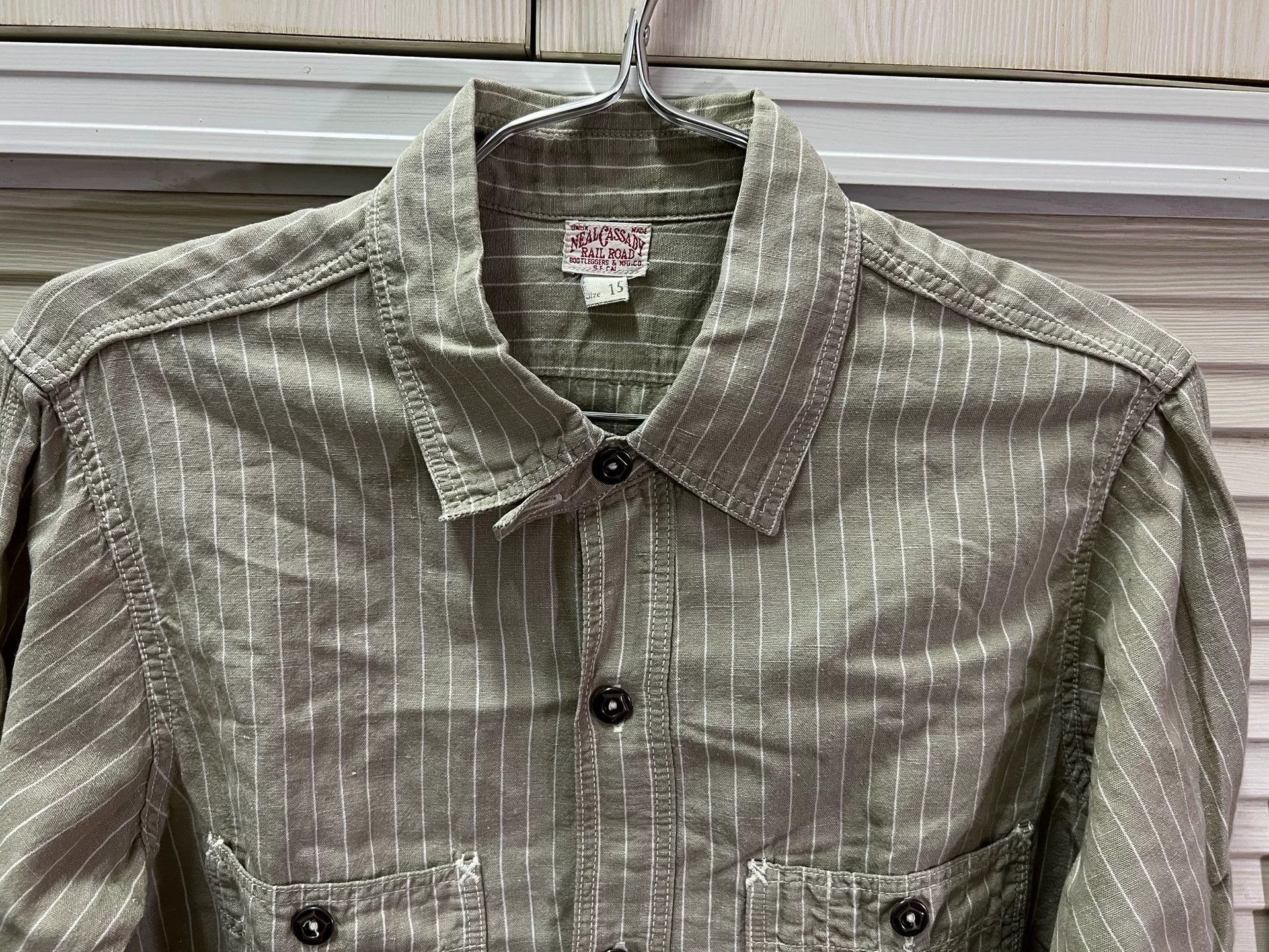 Freewheelers FREEWHEELERS UNION “Neal” Chambray Shirt Size US M / EU 48-50 / 2 - 2 Thumbnail