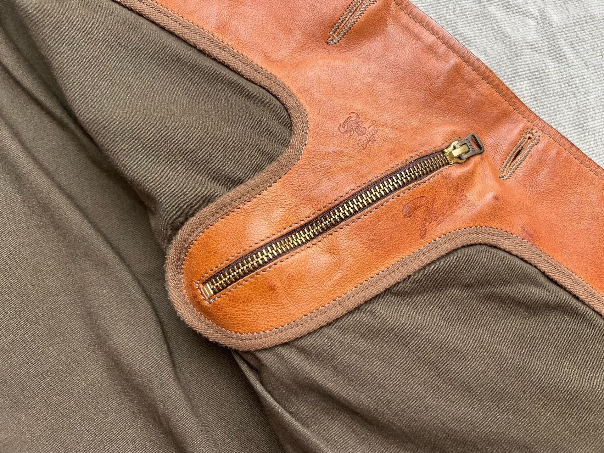 Thedi Vintage Brown Buffalo Leather Jacket Size US S / EU 44-46 / 1 - 3 Thumbnail