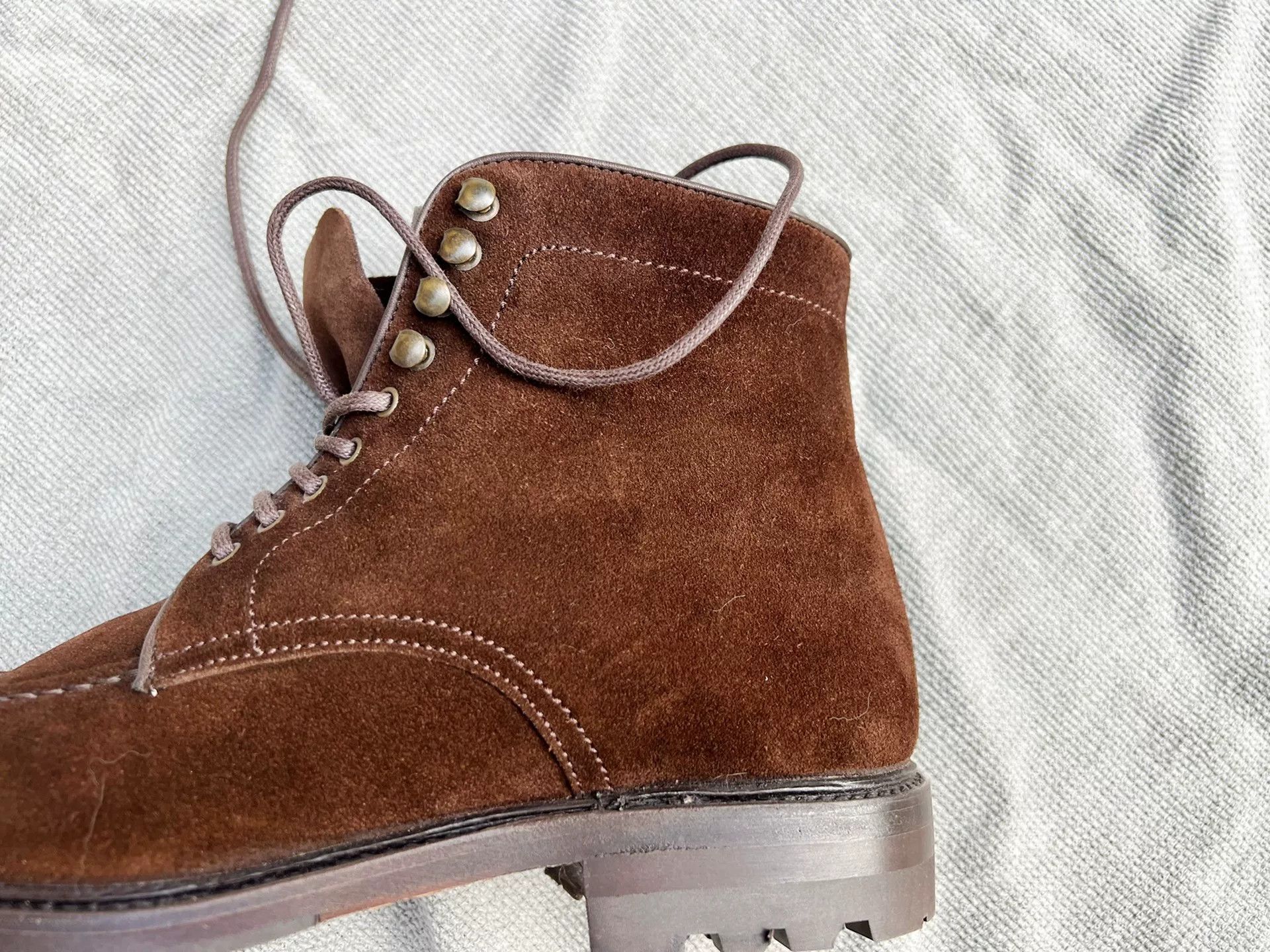 Berwick 1707 Berwick1707 Handmade Spanish Suede Tanker Boots Size US 6 / EU 39 - 3 Thumbnail