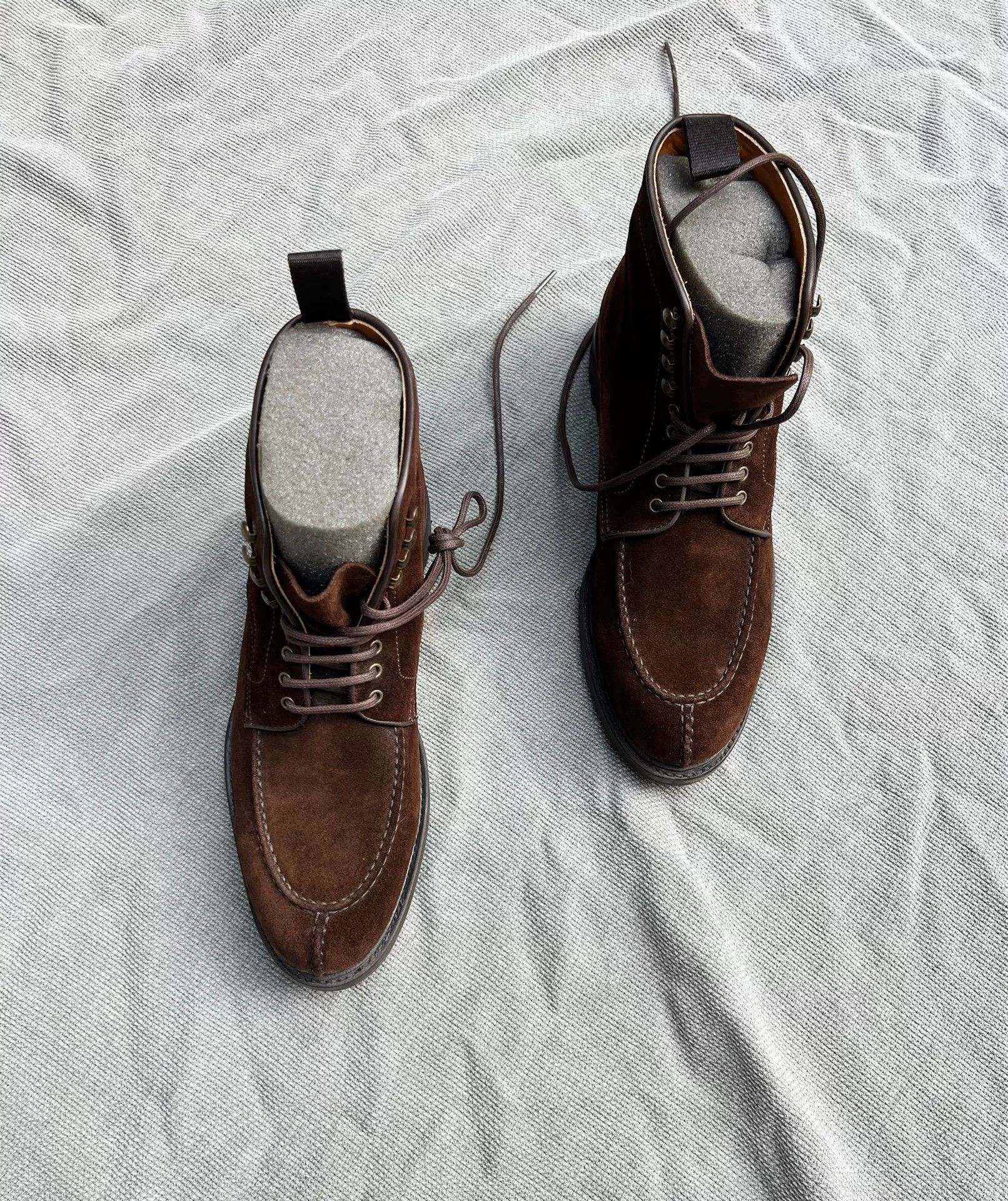Berwick 1707 Berwick1707 Handmade Spanish Suede Tanker Boots Size US 6 / EU 39 - 6 Thumbnail