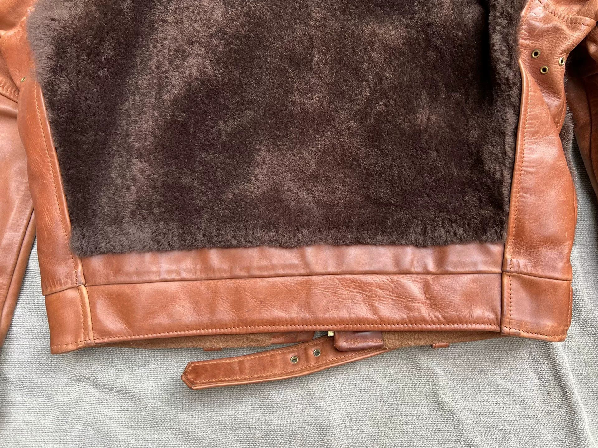 Aero Leathers Custom Brown Bear Jacket by Aero Leather Size US XS / EU 42 / 0 - 7 Thumbnail