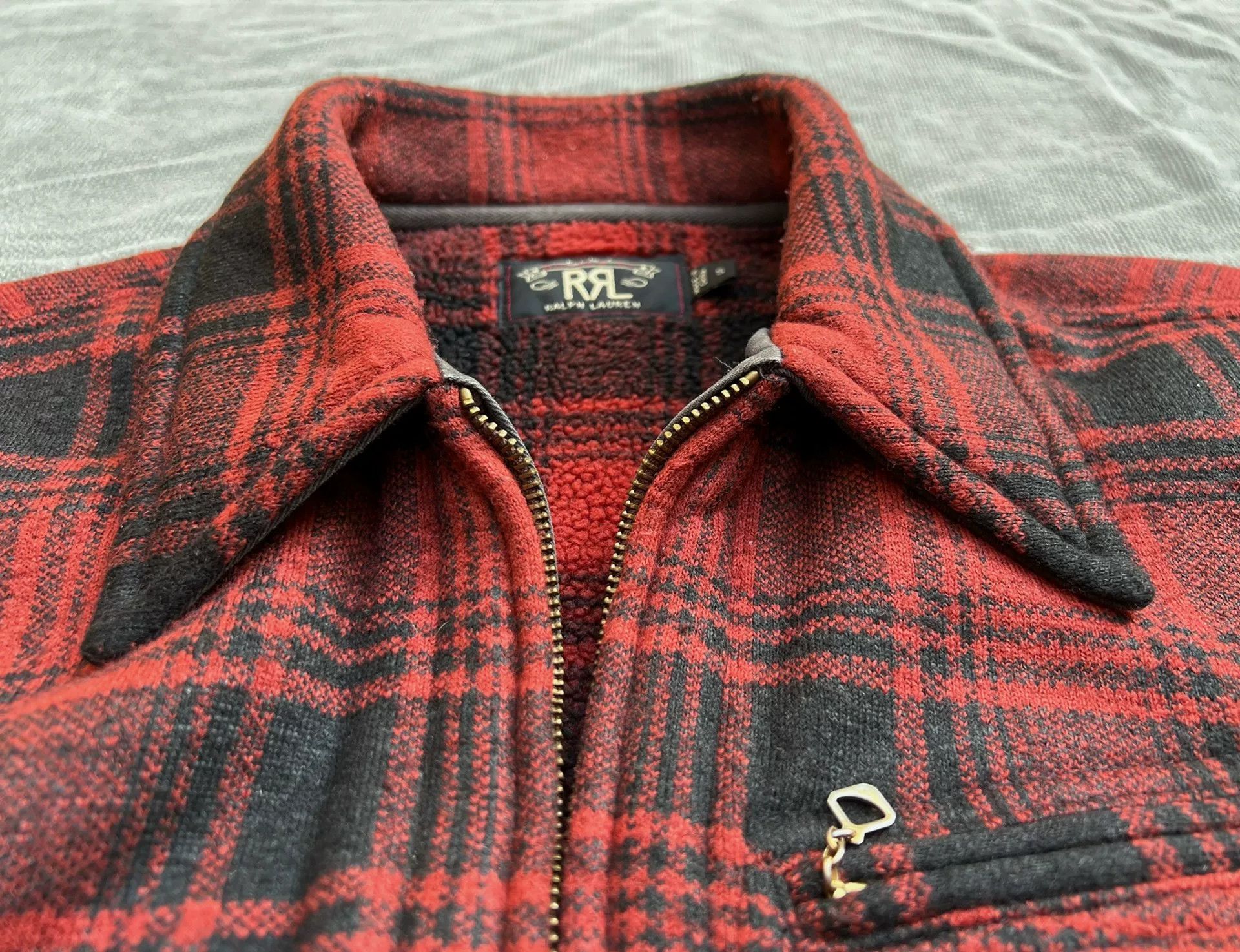 RRL Ralph Lauren RRL 1930s Vintage Red Plaid Jacket Size US S / EU 44-46 / 1 - 2 Thumbnail