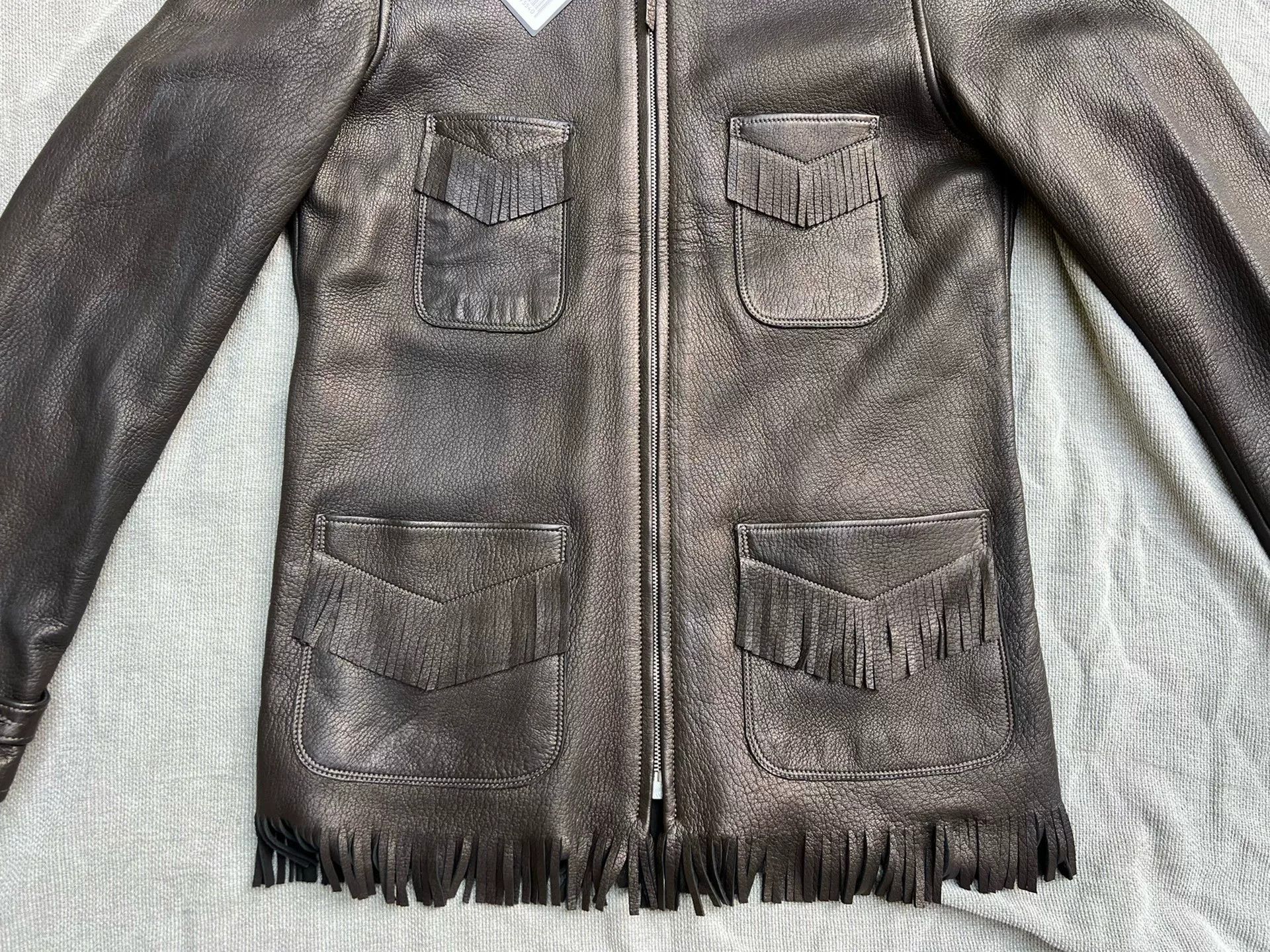 The Real McCoy's Joe McCoy Fringe Suede Leather Jacket Size US XS / EU 42 / 0 - 3 Thumbnail