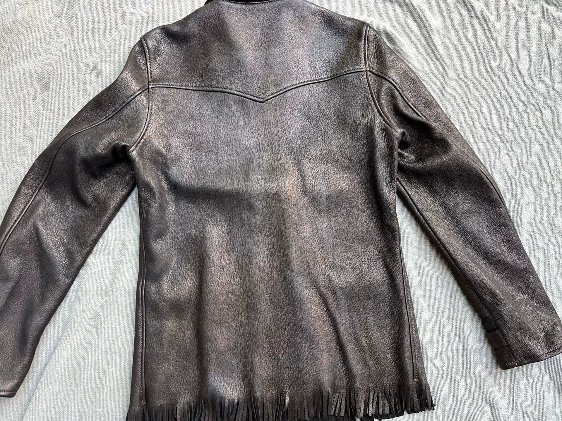 The Real McCoy's Joe McCoy Fringe Suede Leather Jacket Size US XS / EU 42 / 0 - 8 Thumbnail